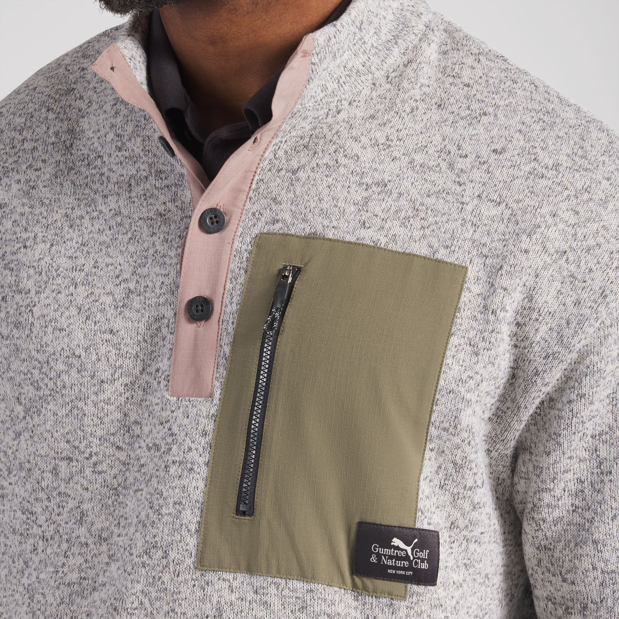 PUMA X Gumtree Golf And Nature Club Men's Golf 1/4 Button Pullover product image