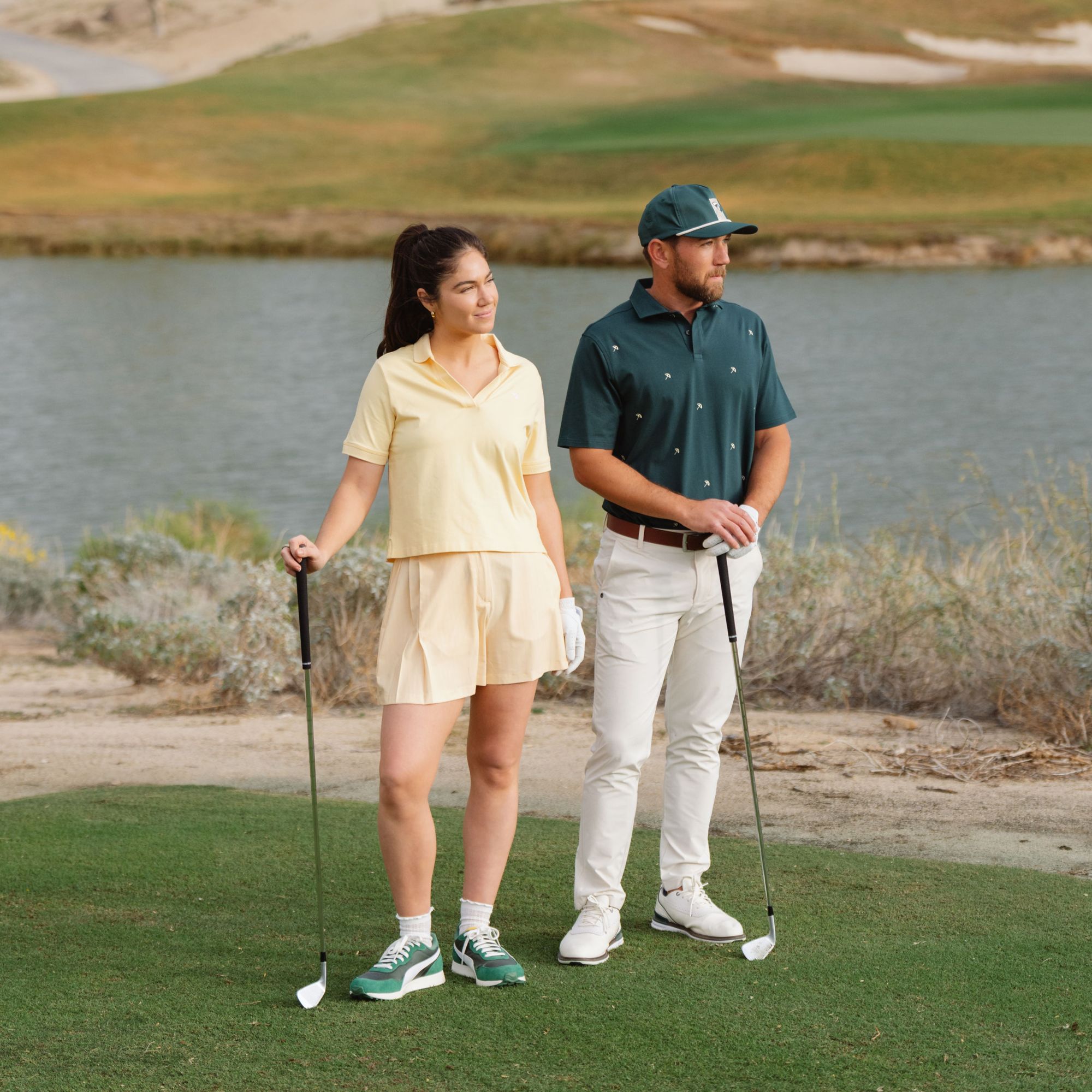 PUMA X AP Women's Modalon Short Sleeve Golf Polo product image