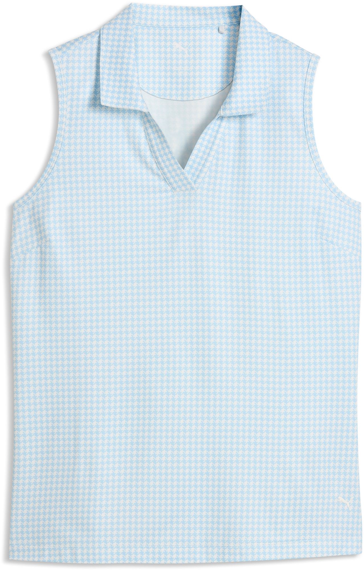 PUMA Women's CLOUDSPUN Mono Check Sleeveless Golf Polo product image