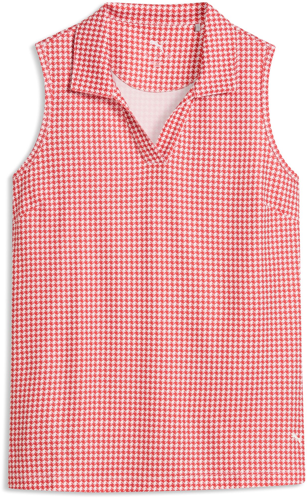 PUMA Women's CLOUDSPUN Mono Check Sleeveless Golf Polo product image