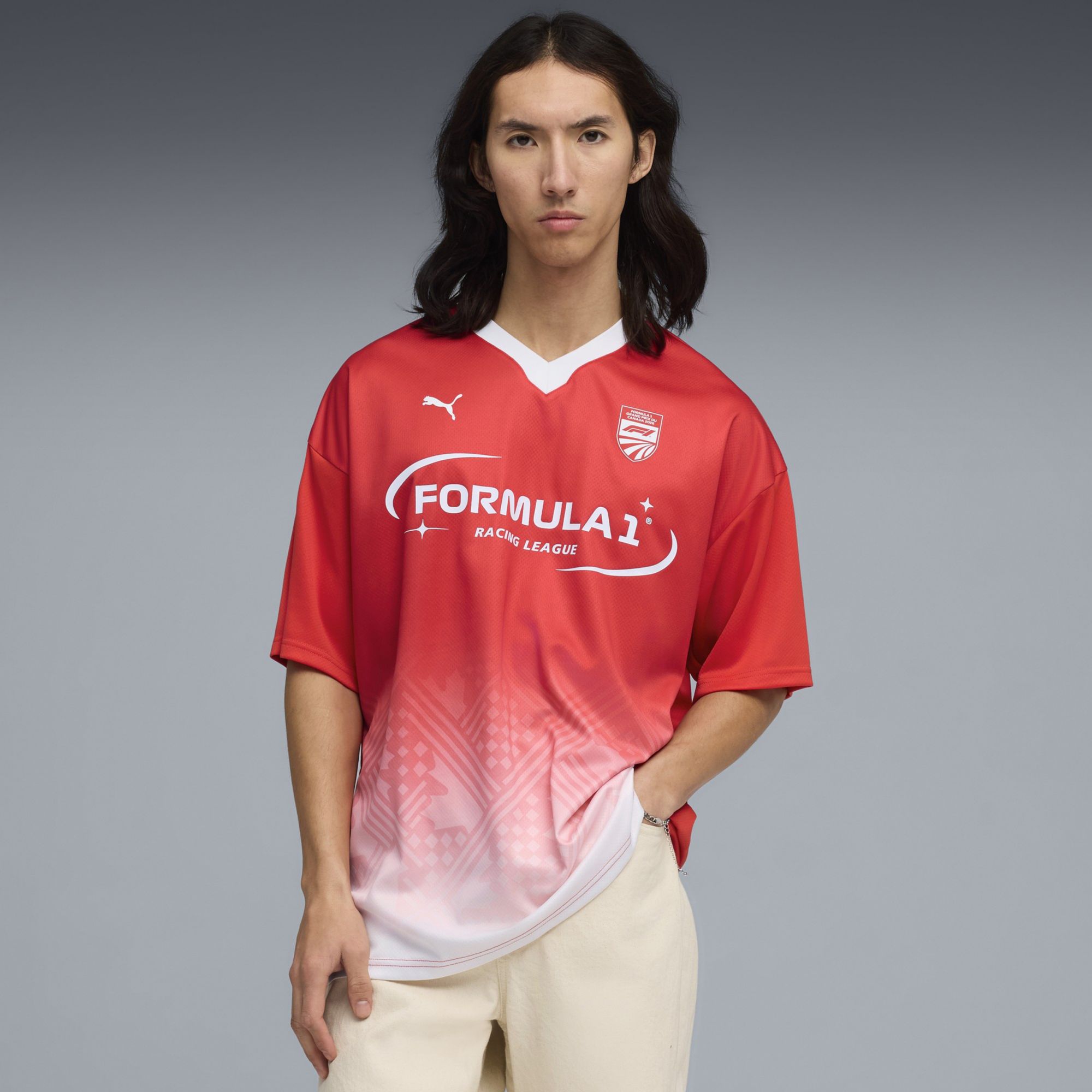 PUMA Men's Formula 1 Red Canada Race Jersey product image