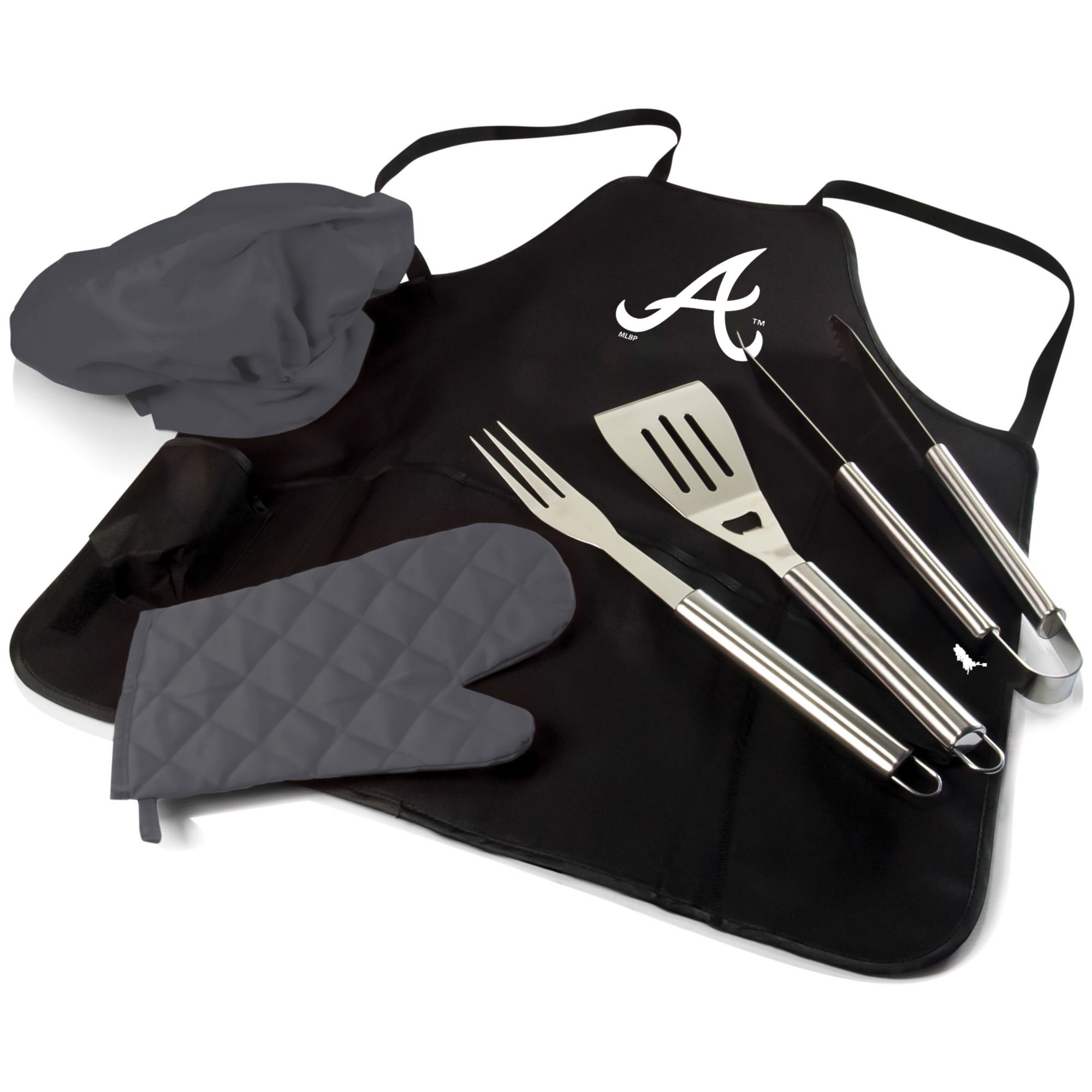Picnic Time Atlanta Braves Apron Tote Pro Grill Set product image