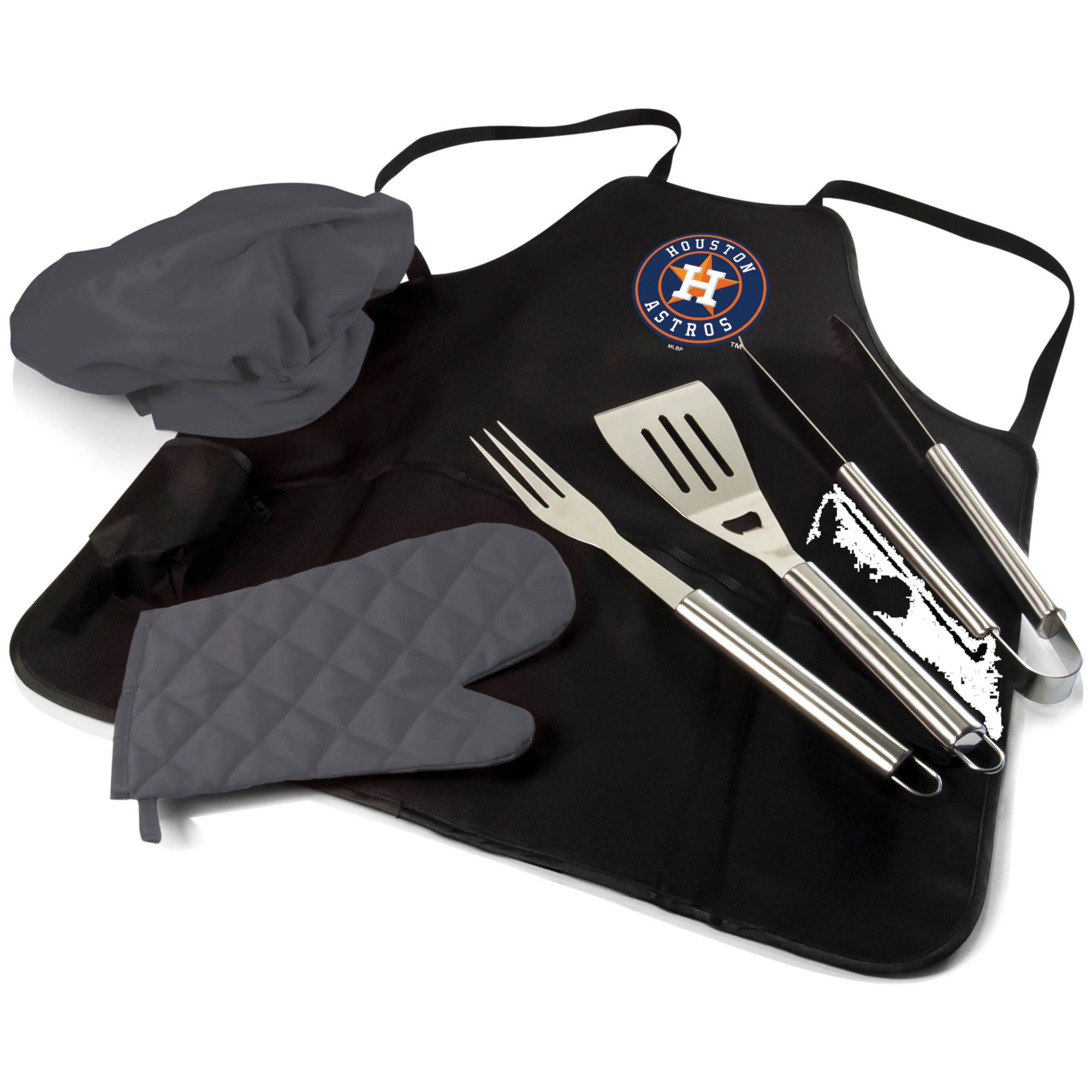 Picnic Time Houston Astros Apron Tote Pro Grill Set