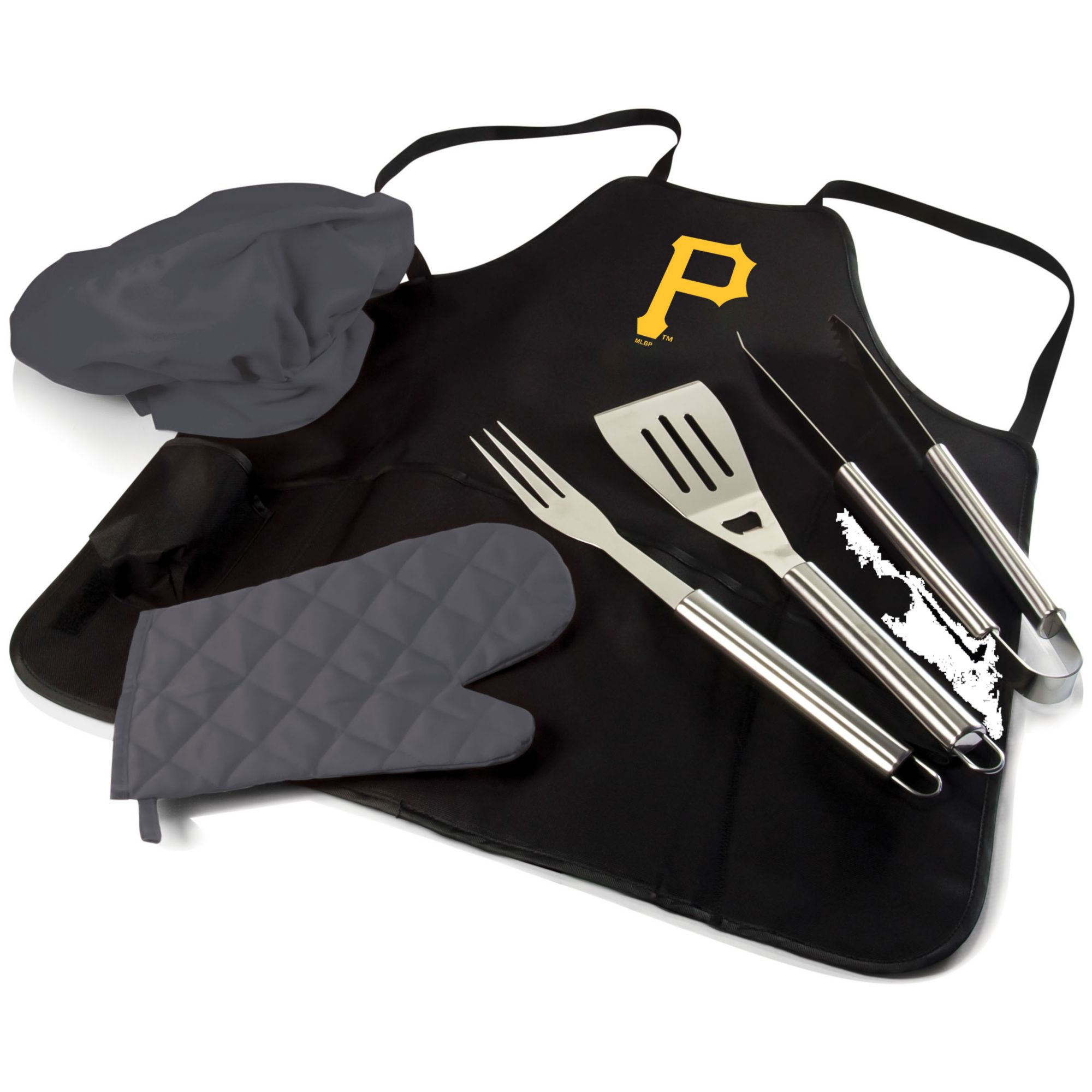 Picnic Time Pittsburgh Pirates Apron Tote Pro Grill Set