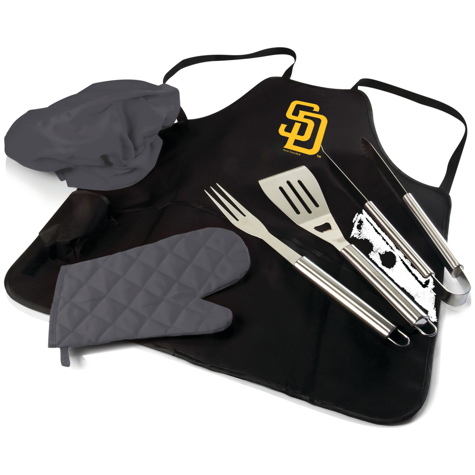 Picnic Time San Diego Padres Apron Tote Pro Grill Set