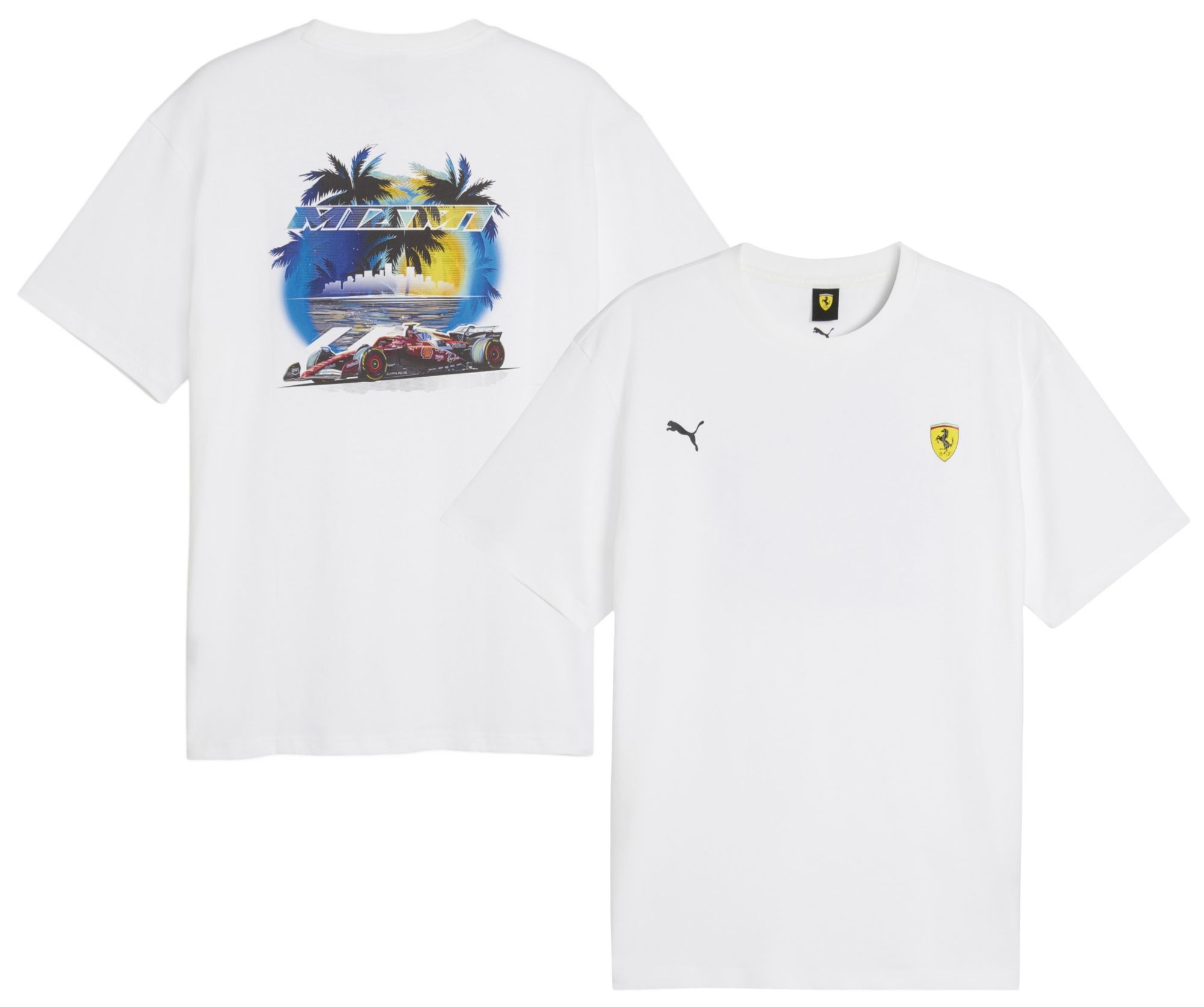PUMA Men's F1 Ferrari White Miami T-Shirt product image