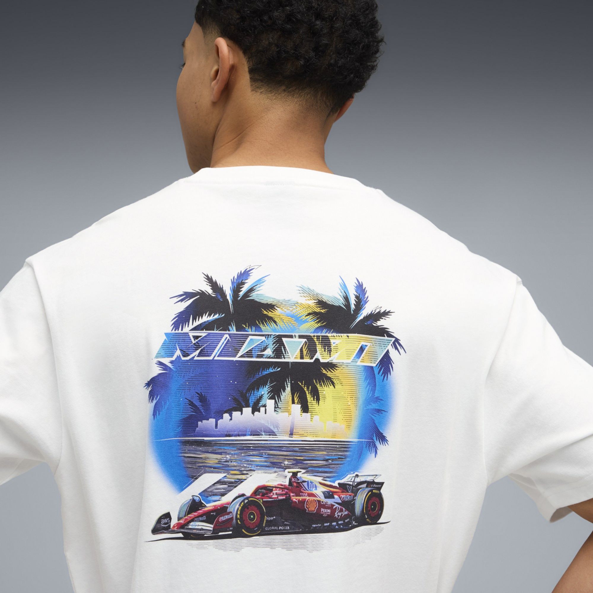 PUMA Men's F1 Ferrari White Miami T-Shirt product image