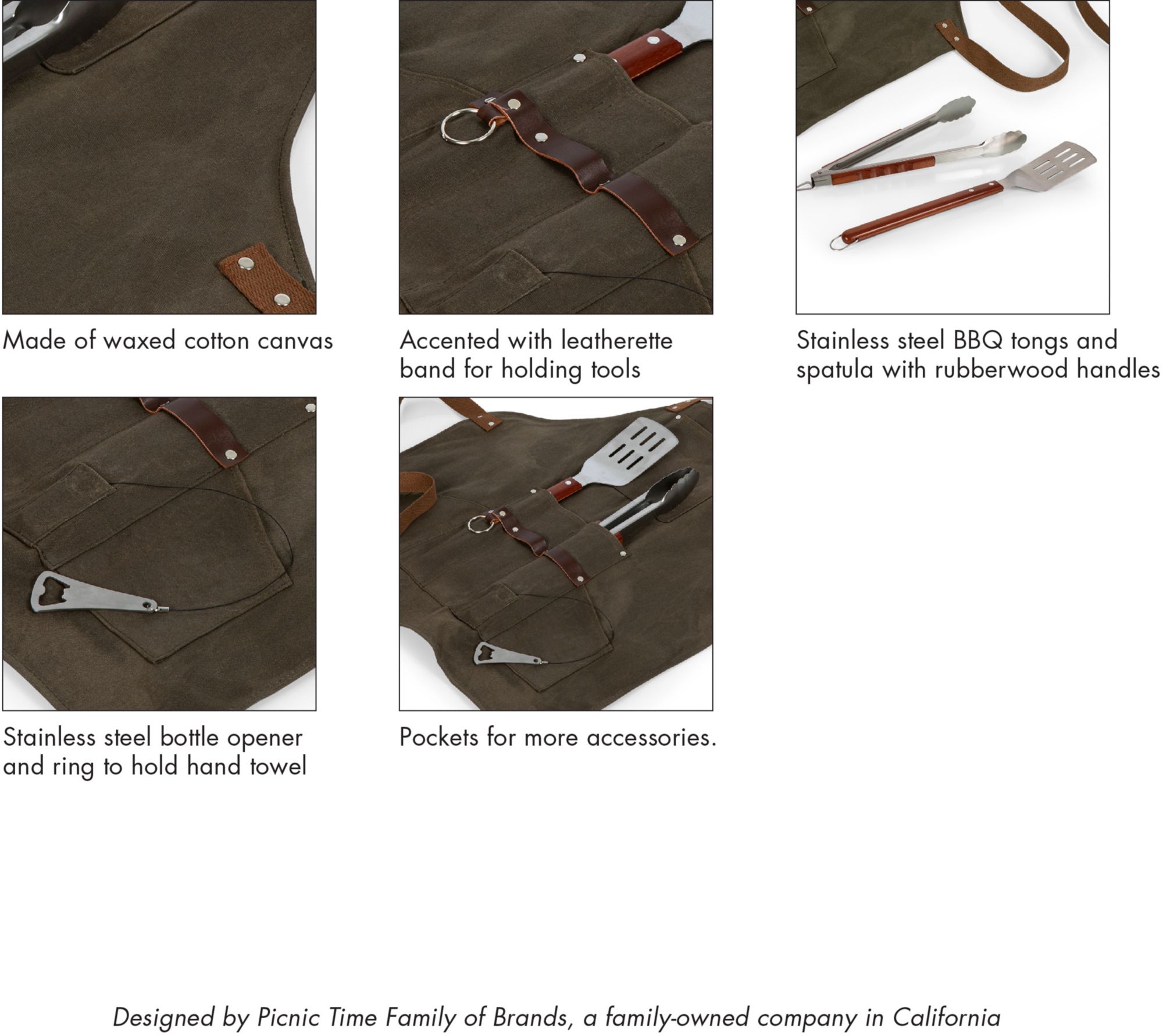 Picnic Time Arizona Cardinals BBQ Apron with Tools product image