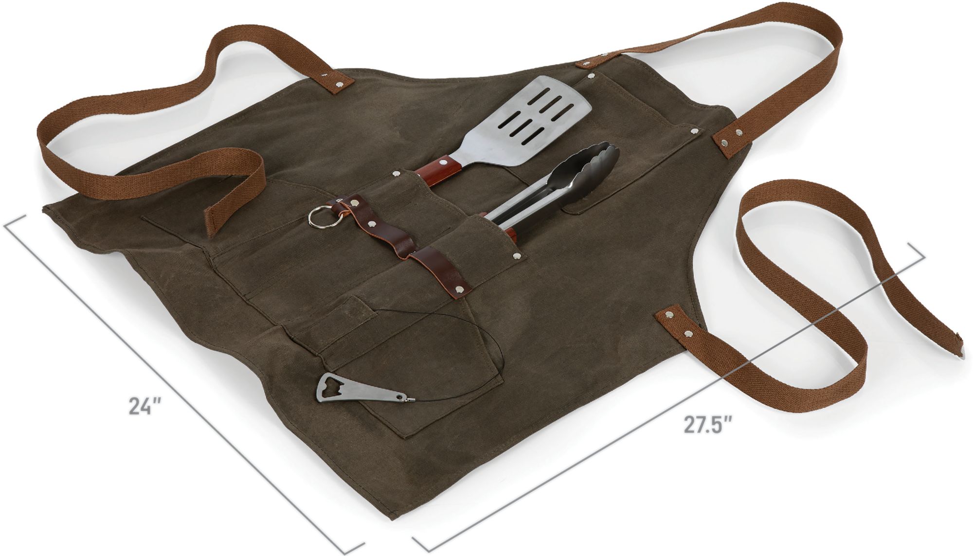 Picnic Time Green Bay Packers BBQ Apron with Tools product image