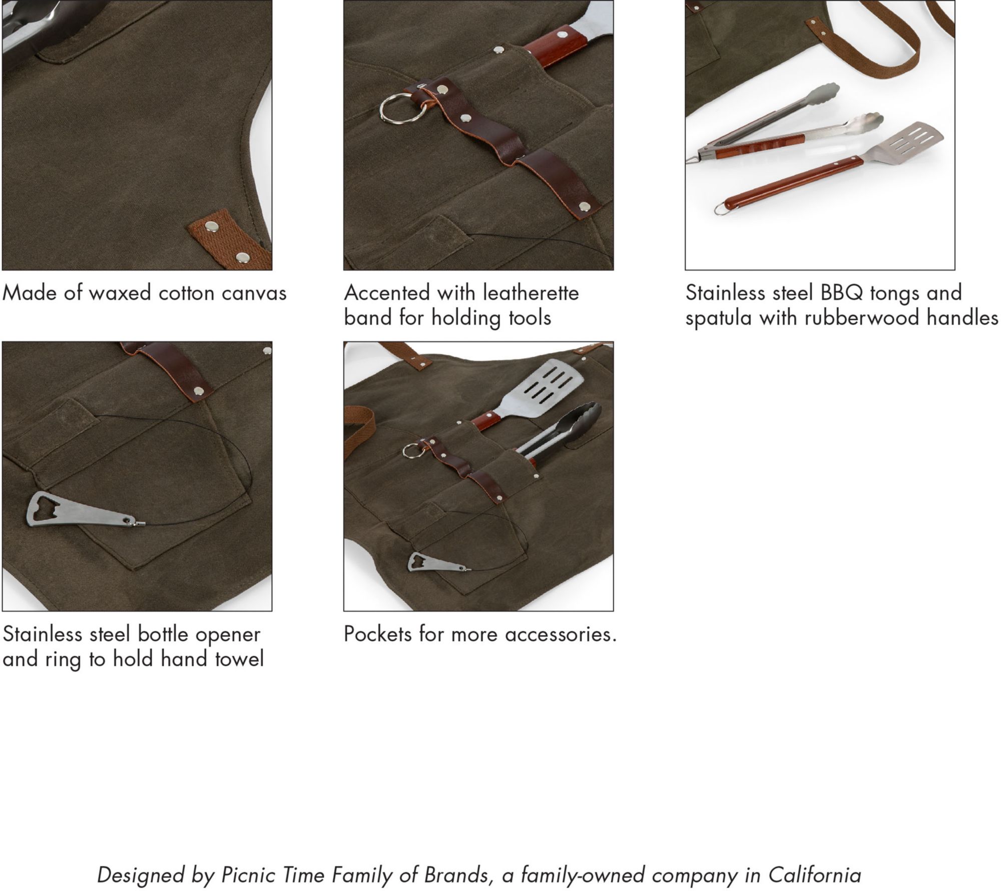 Picnic Time Washington Commanders BBQ Apron with Tools product image