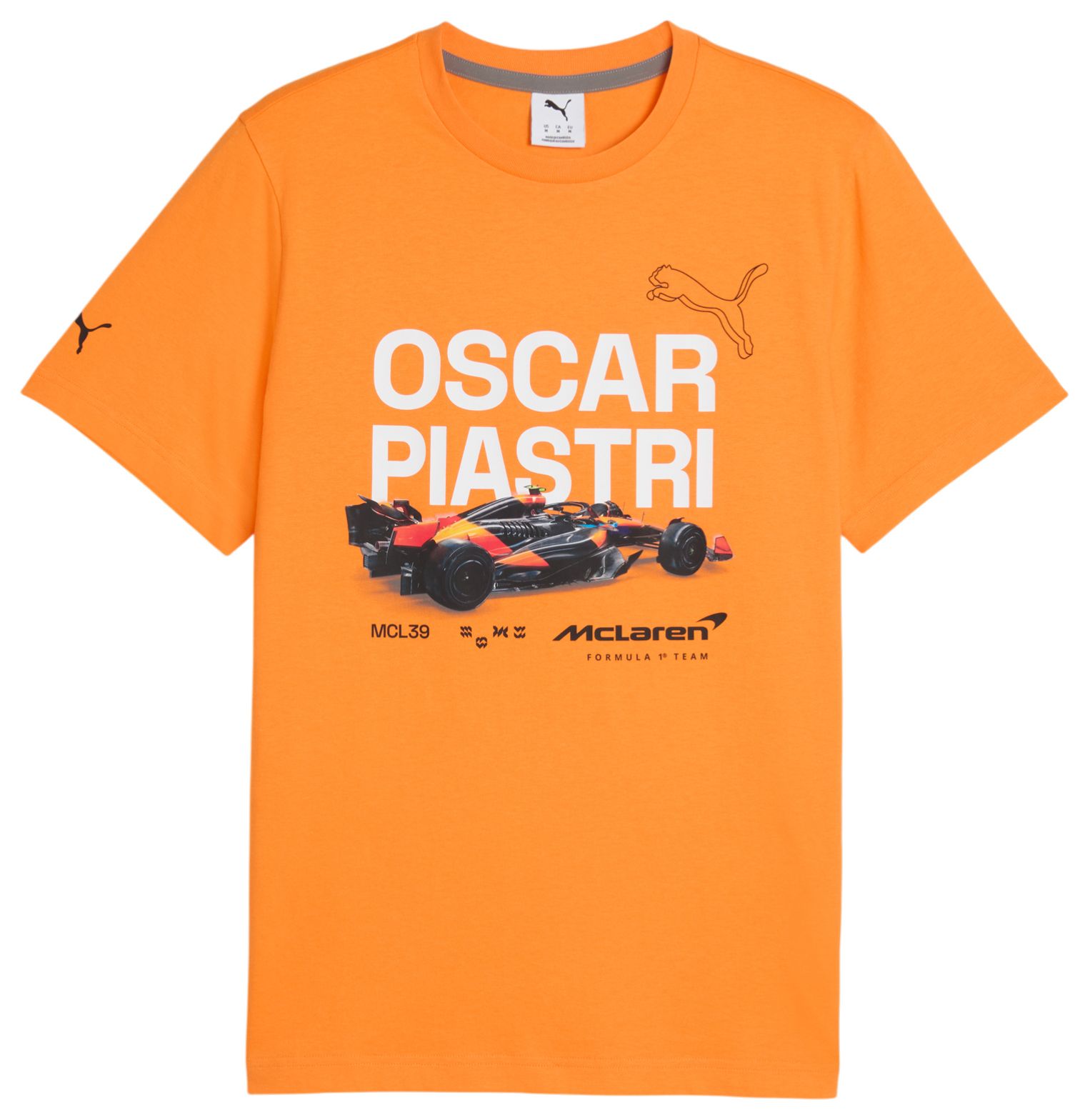 PUMA Men's F1 McLaren Oscar Piastri Orange Driver T-Shirt product image