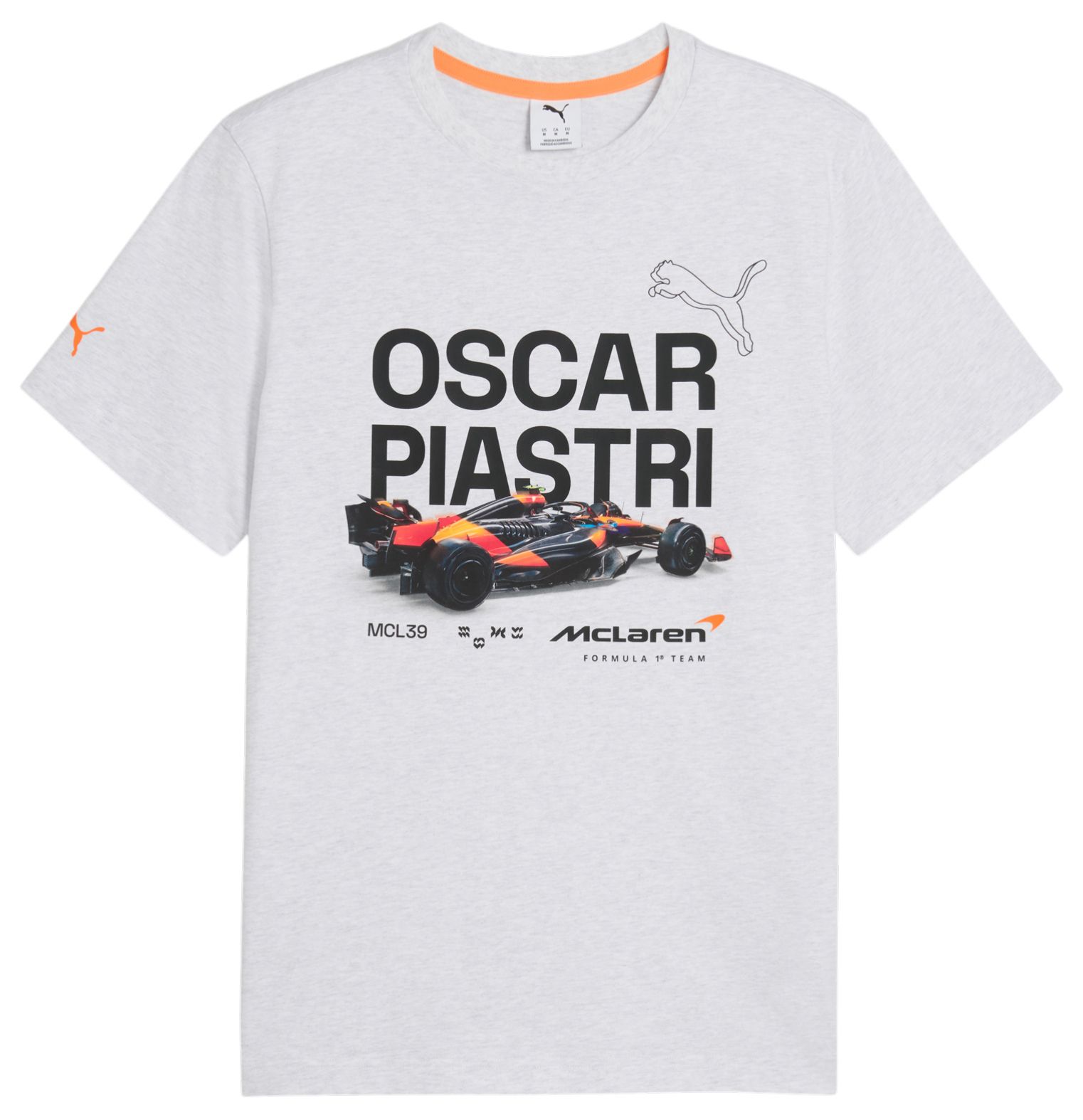 PUMA Men's F1 McLaren Oscar Piastri White Driver T-Shirt product image