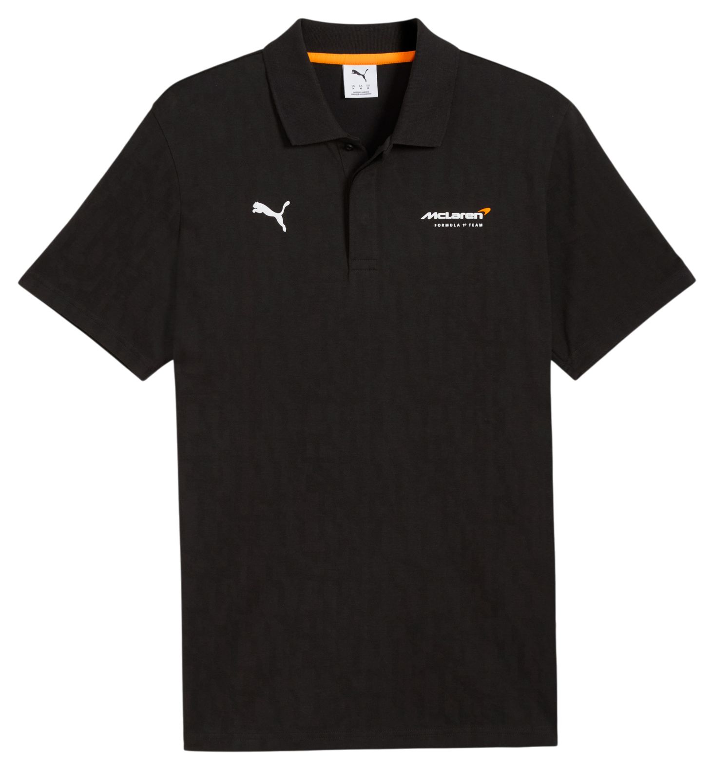PUMA Men's F1 McLaren Black Jacquard Polo product image