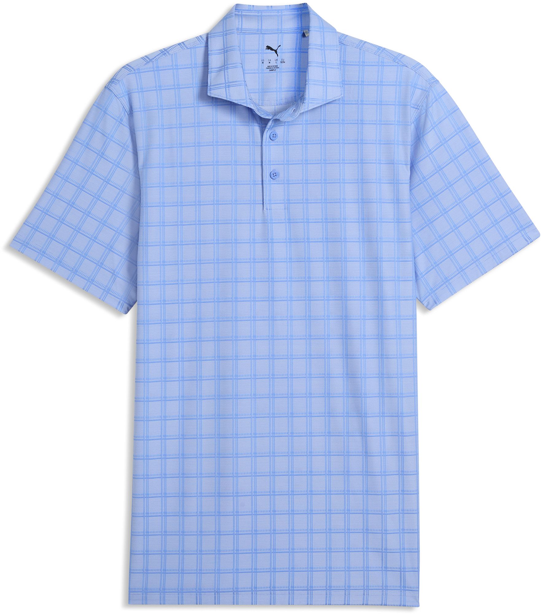 PUMA Men's MATTR Plaid BN Golf Polo product image