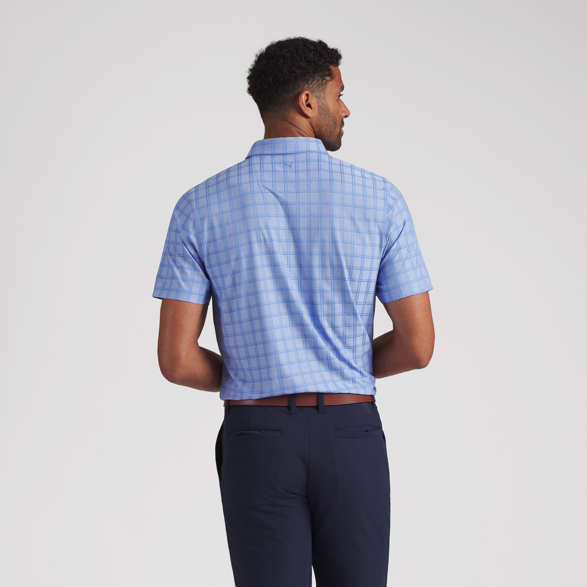 PUMA Men's MATTR Plaid BN Golf Polo product image