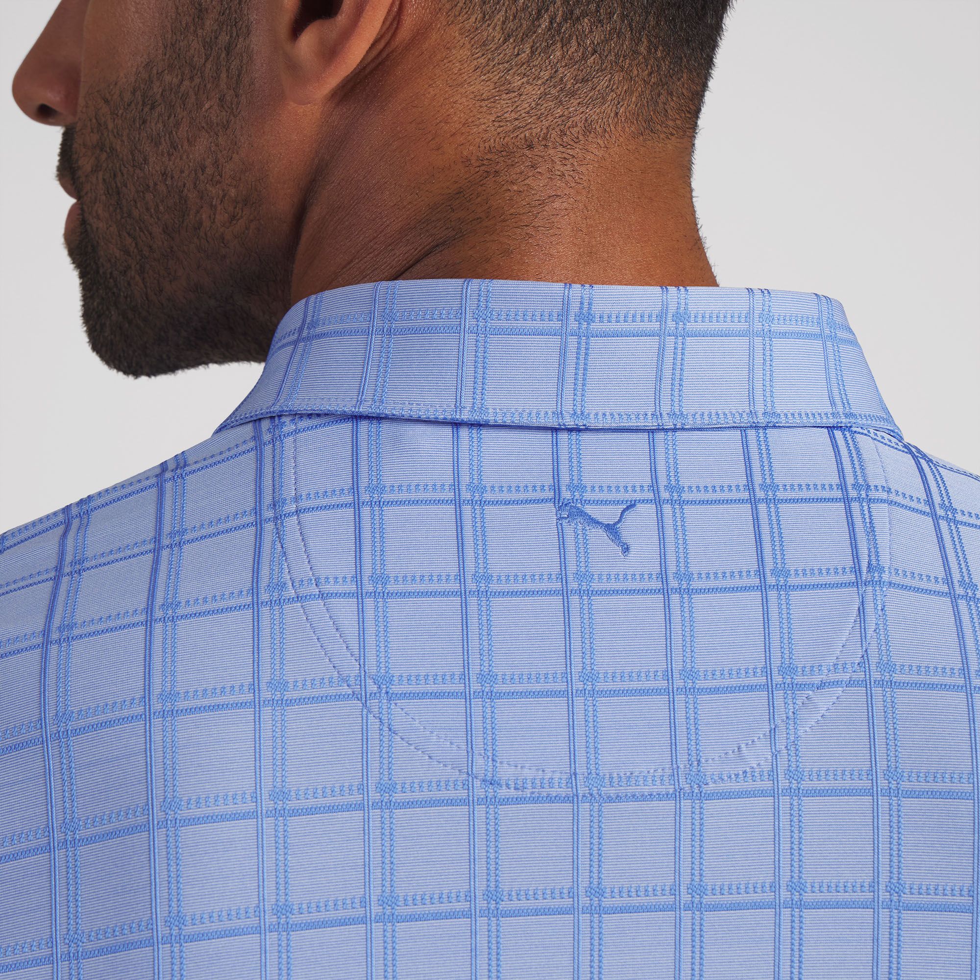 PUMA Men's MATTR Plaid BN Golf Polo product image