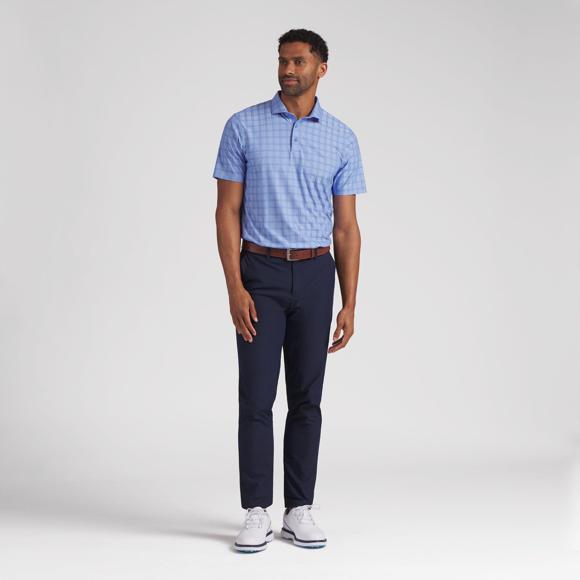 PUMA Men's MATTR Plaid BN Golf Polo product image