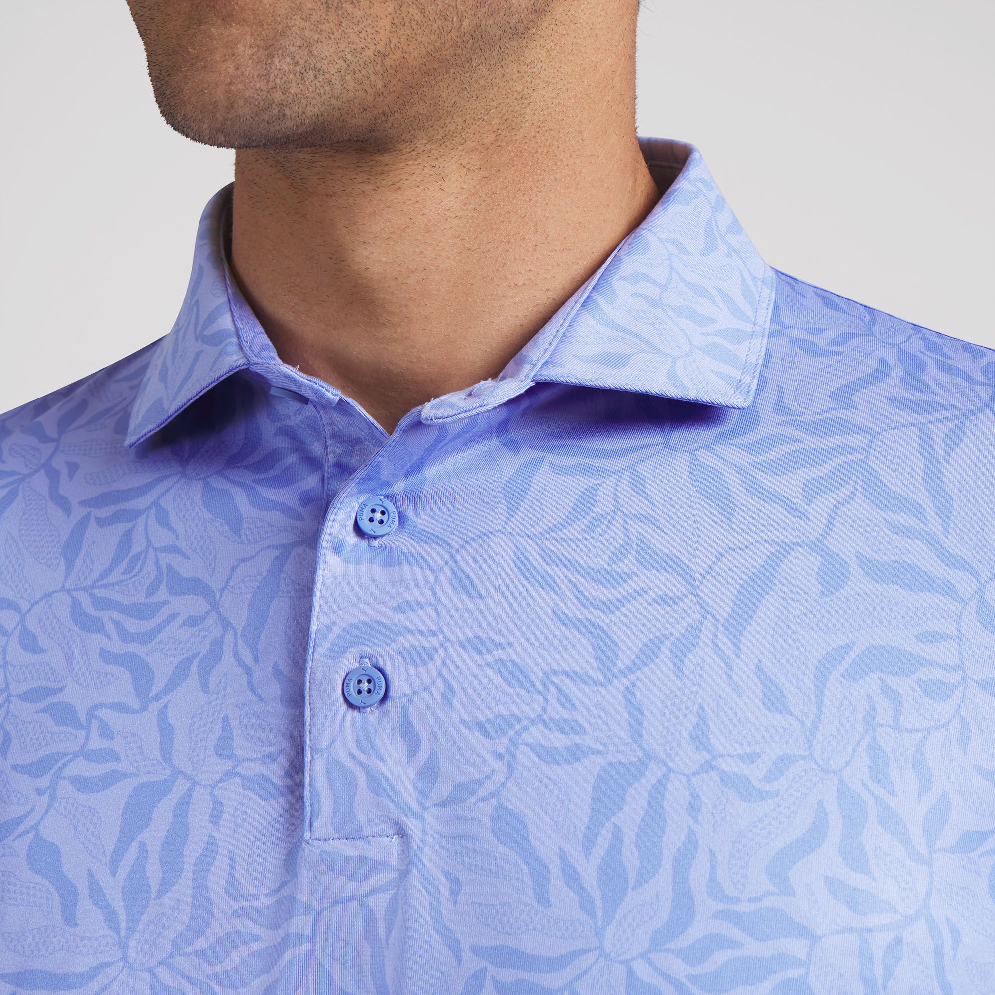 PUMA Men's CLOUDSPUN Marine Botanical Golf Polo product image