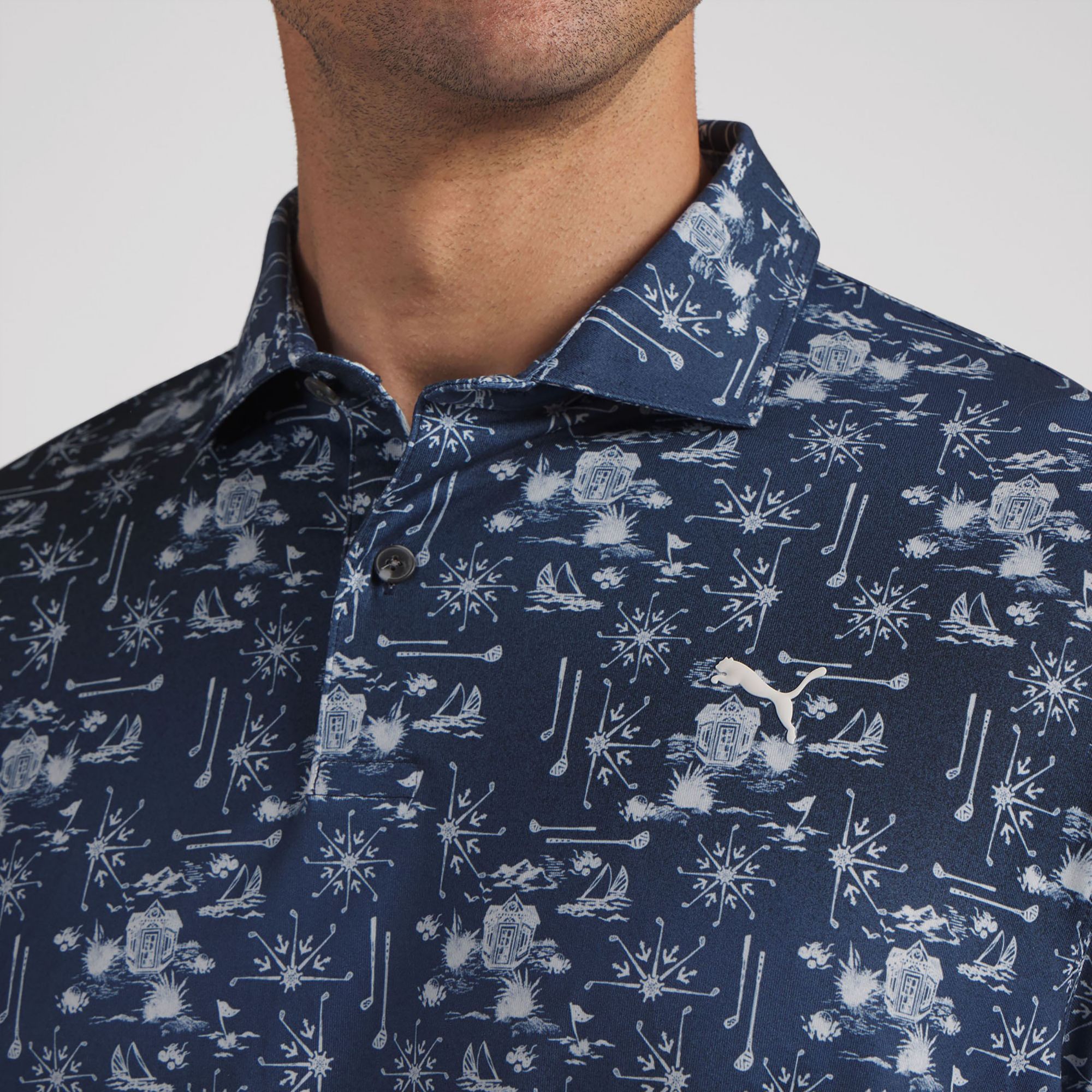 PUMA Men's CLOUDSPUN Coastal Claret Golf Polo product image
