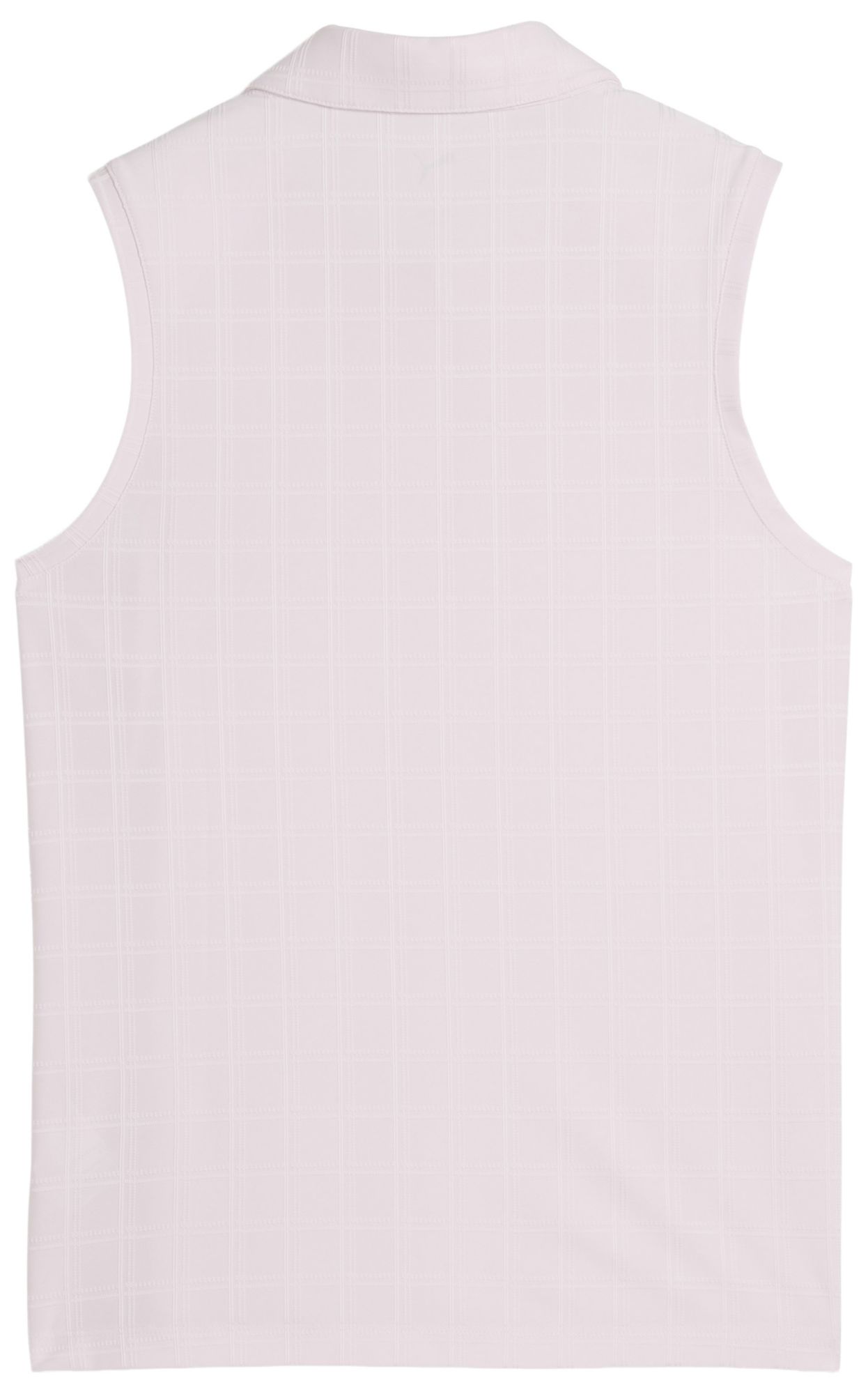 PUMA Women's Plaid Knit Sleeveless Golf Polo product image