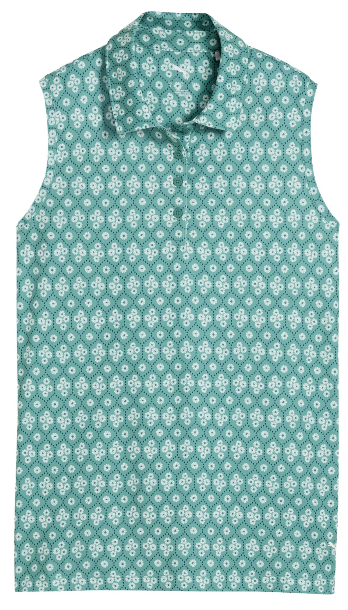 PUMA Women's CLOUDSPUN Poms Sleeveless Golf Polo product image