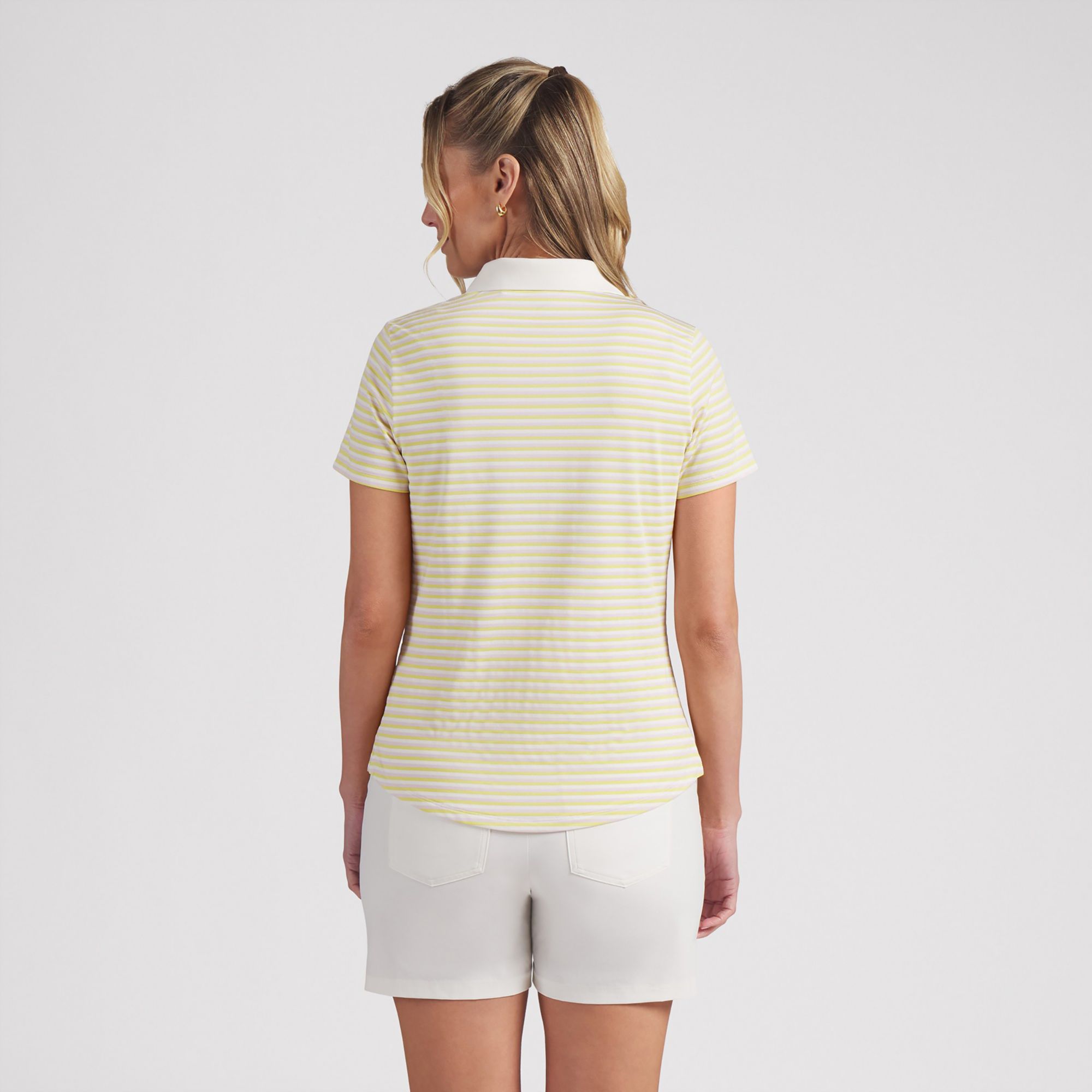 PUMA Women's Stacy Yarn Dye Stripe Golf Polo product image