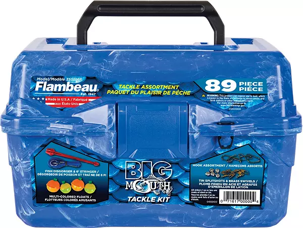 Flambeau Adventure Fishing Kit 89 Piece Fishing Tackle Box Kit