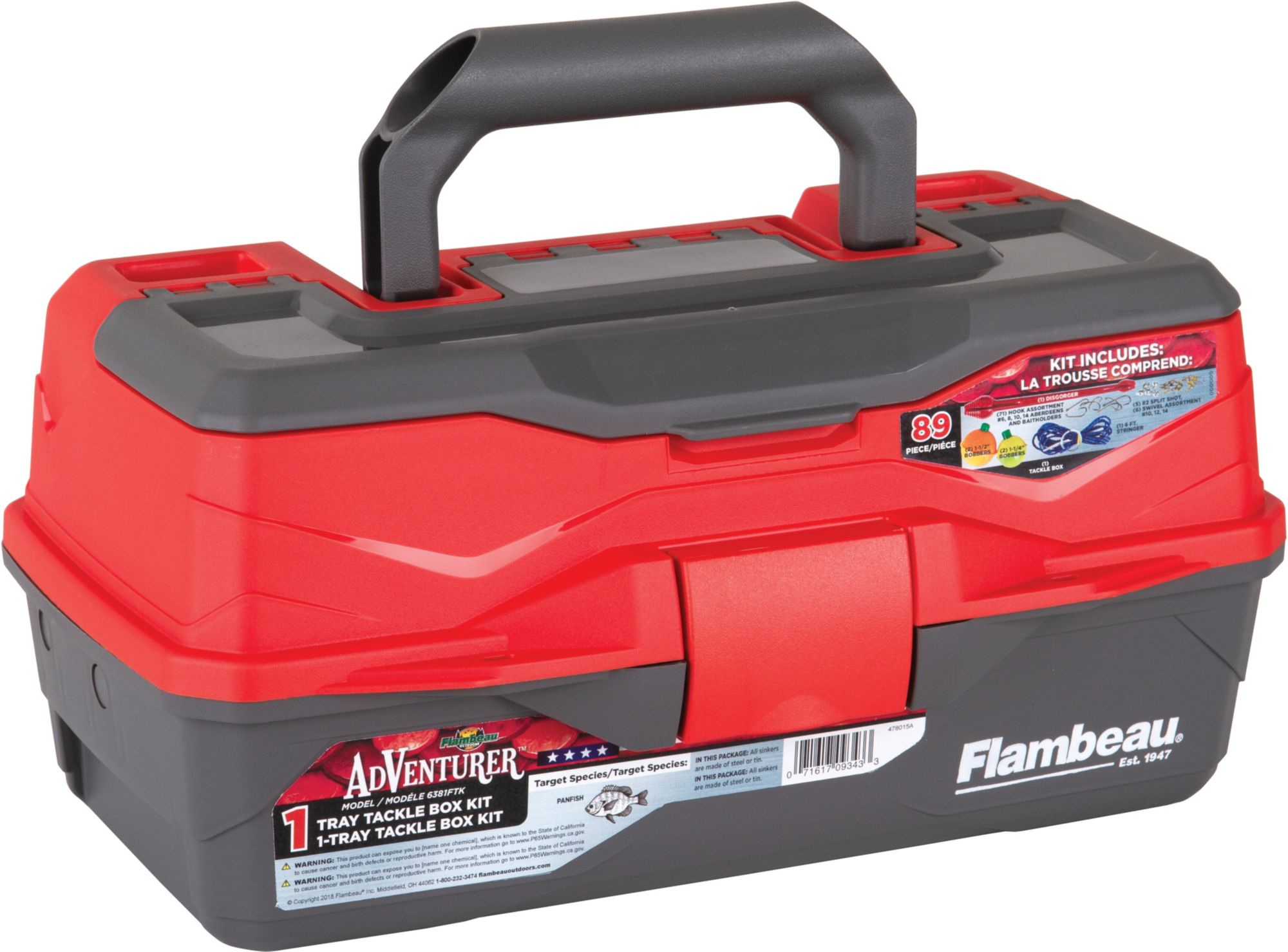 Flambeau Adventurer 1-Tray 89-Piece Tackle Box Kit product image