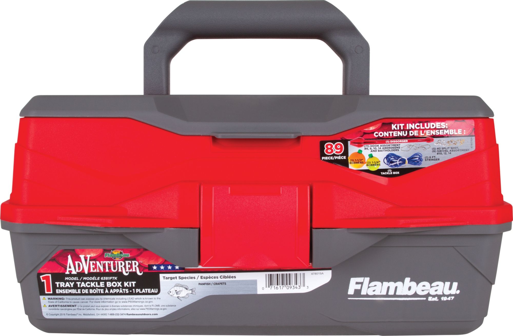 Flambeau Adventurer 1-Tray 89-Piece Tackle Box Kit product image