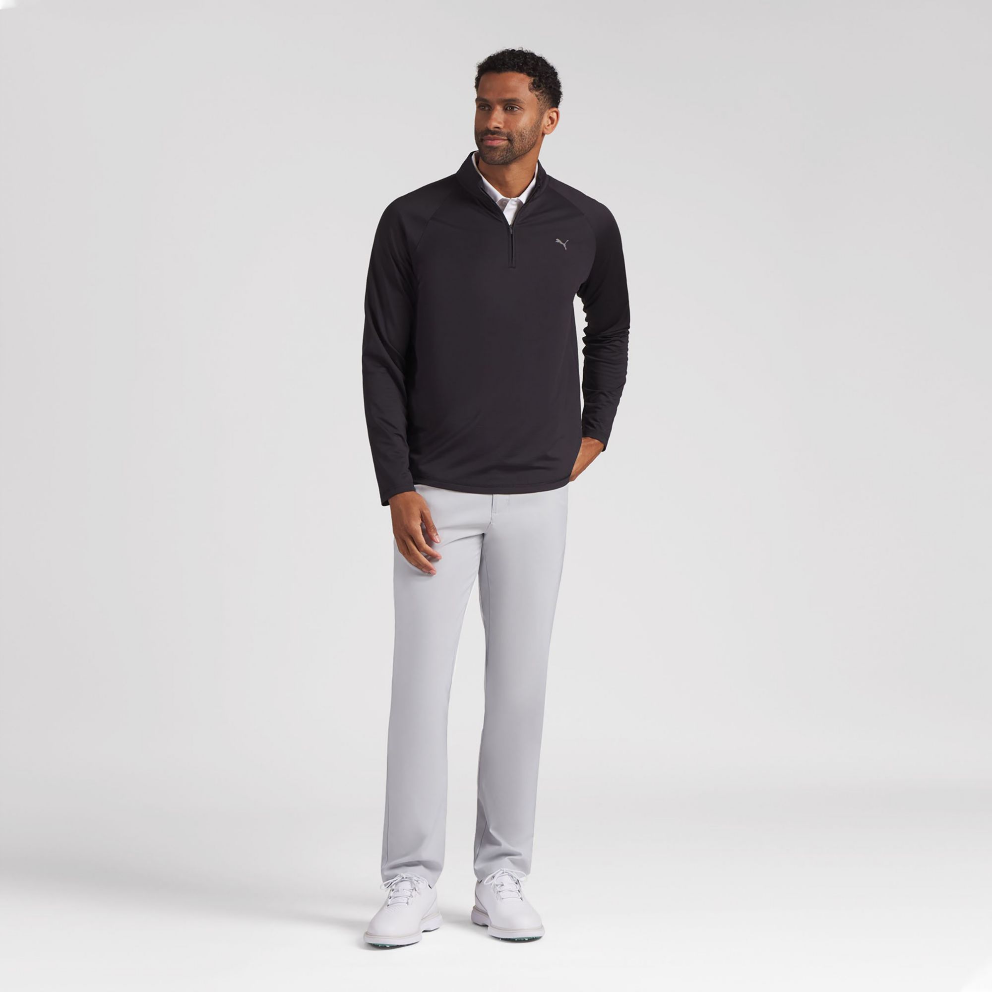 PUMA Men's Lightweight Grid LC Golf ¼ Zip | Golf Galaxy