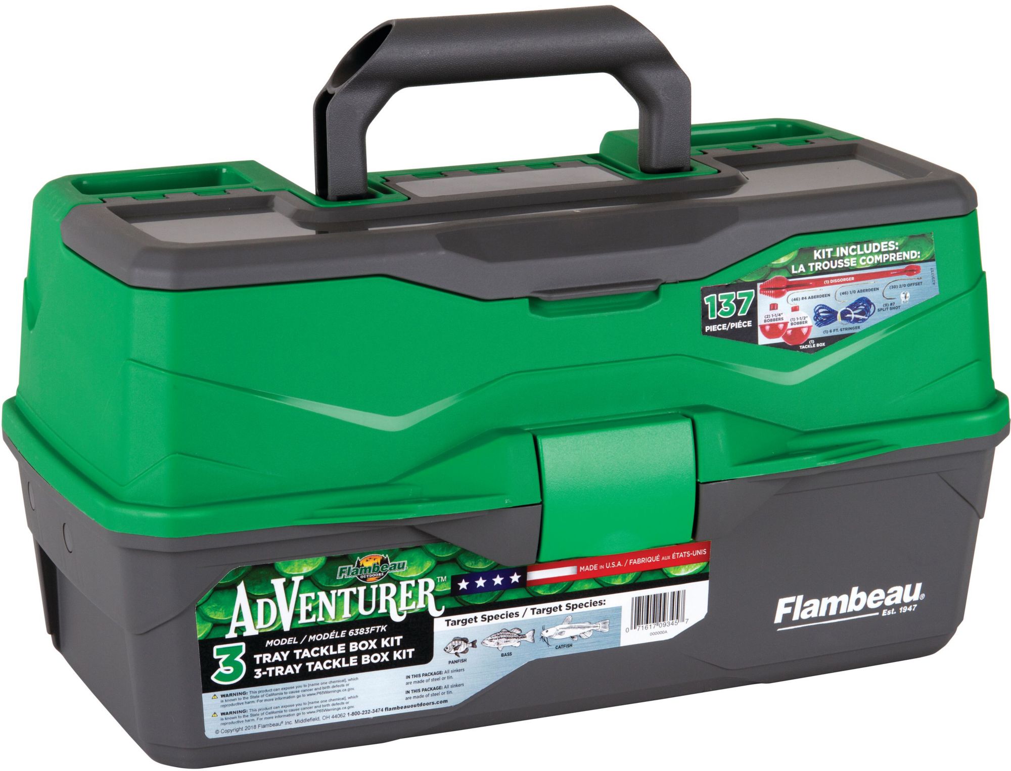 Flambeau Adventurer 3-Tray 137-Piece Tackle Box Kit product image