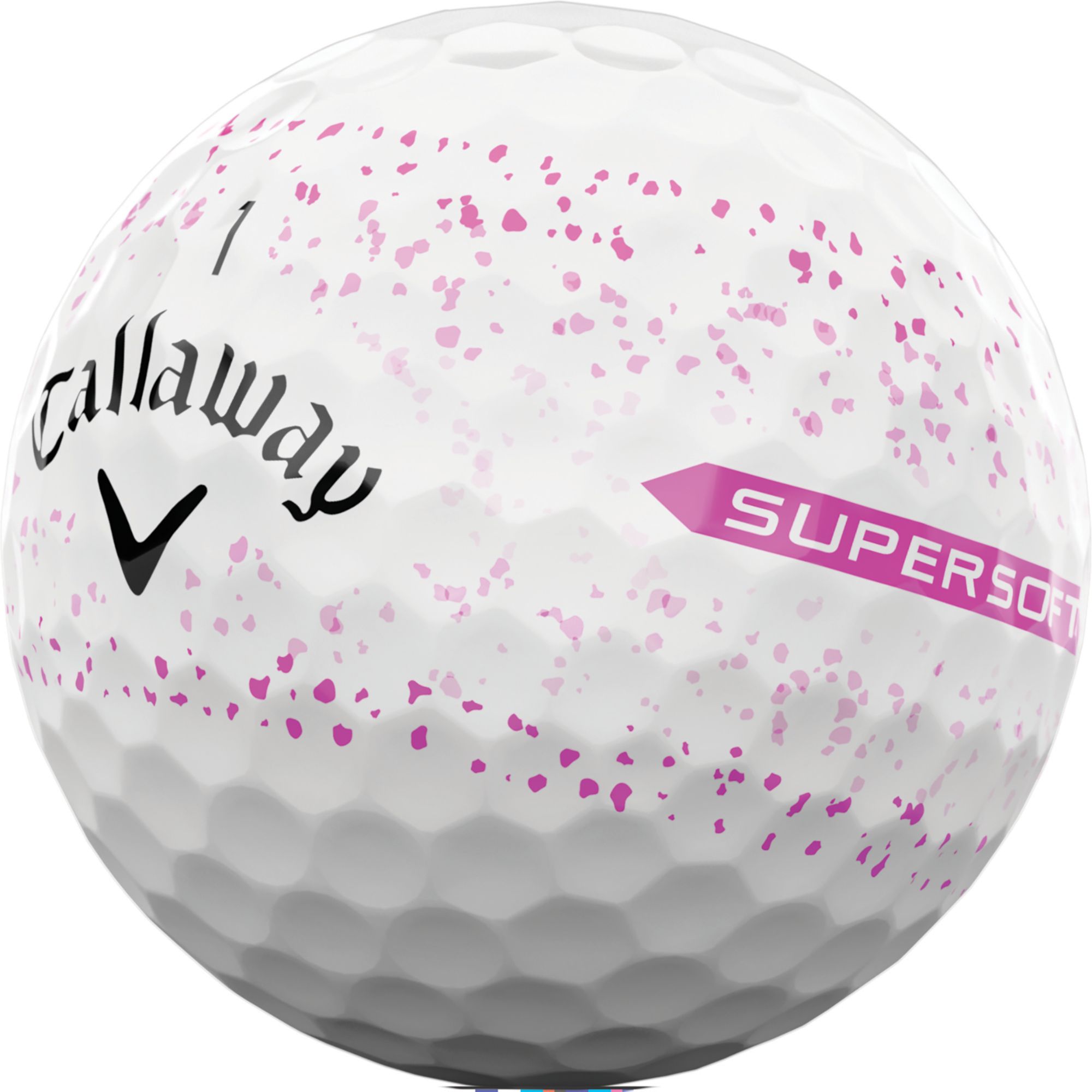 Callaway 2023 Supersoft Splatter Pink Golf Balls product image