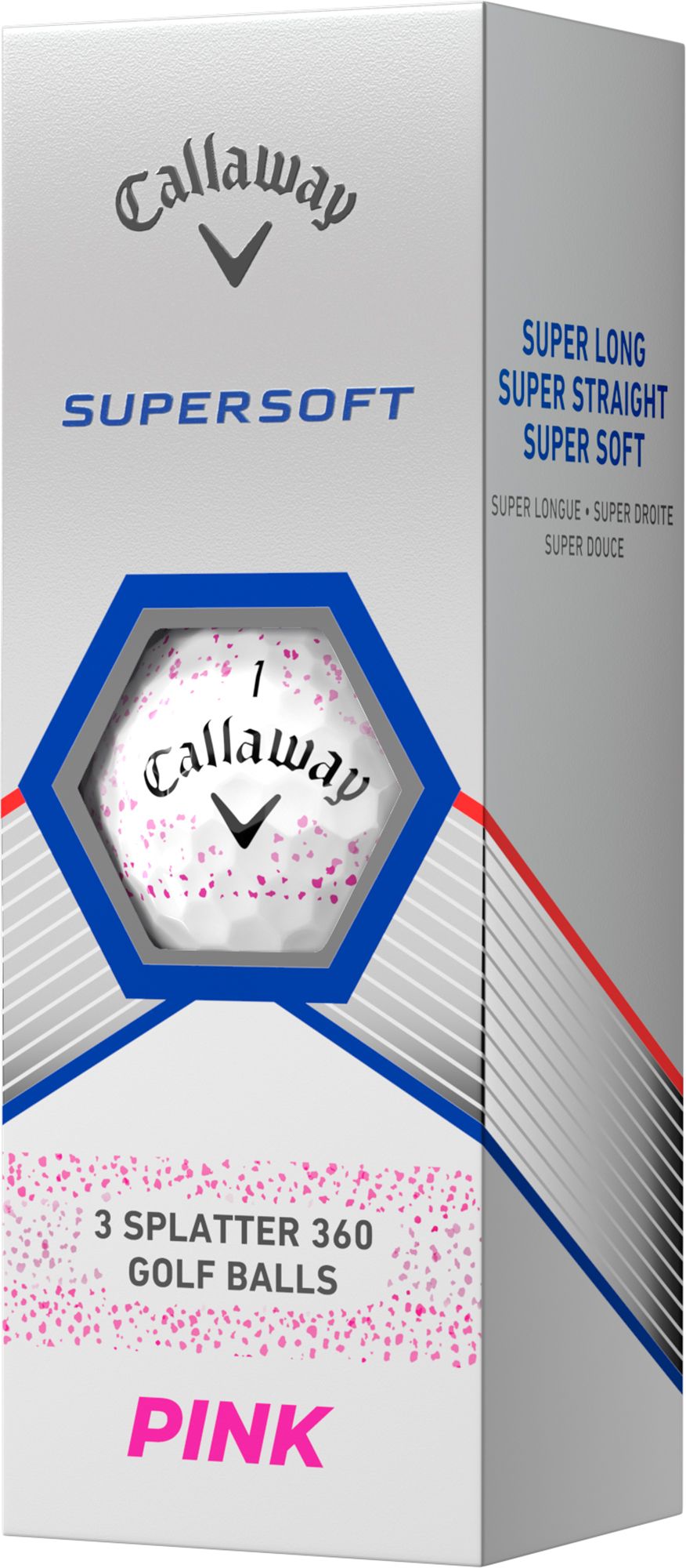 Callaway 2023 Supersoft Splatter Pink Golf Balls product image
