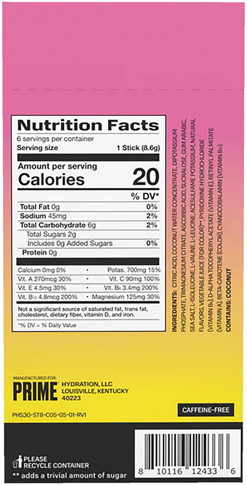 PRIME Hydration Sticks - 6PK product image