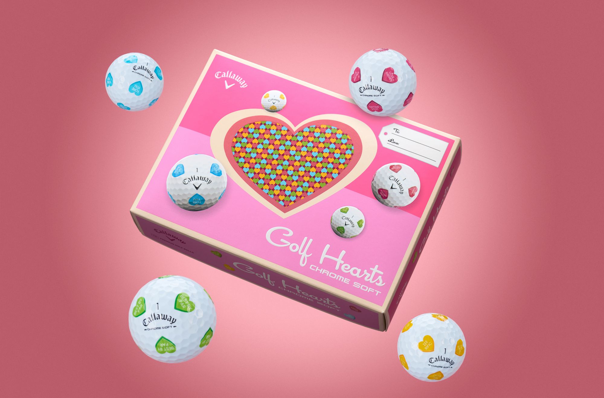 Callaway 2026 Chrome Soft Golf Hearts Golf Balls product image