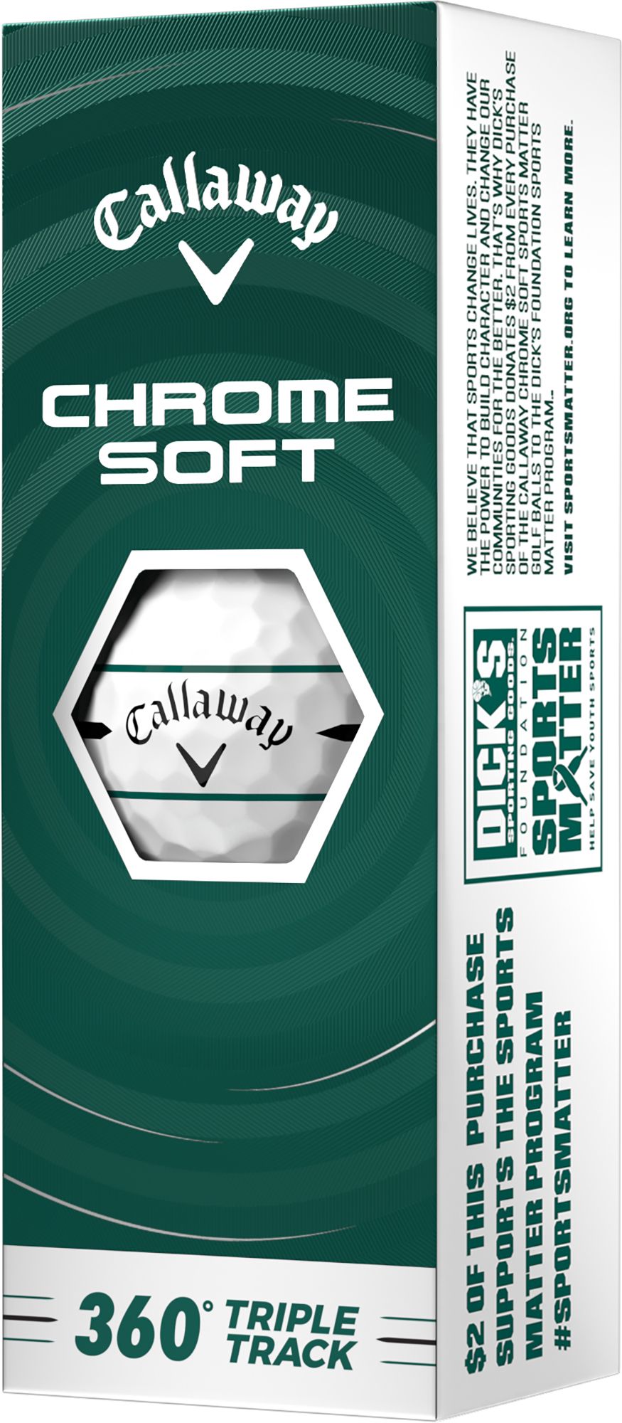 Callaway 2026 Chrome Soft 360 Triple Track Sports Matter Golf Balls product image