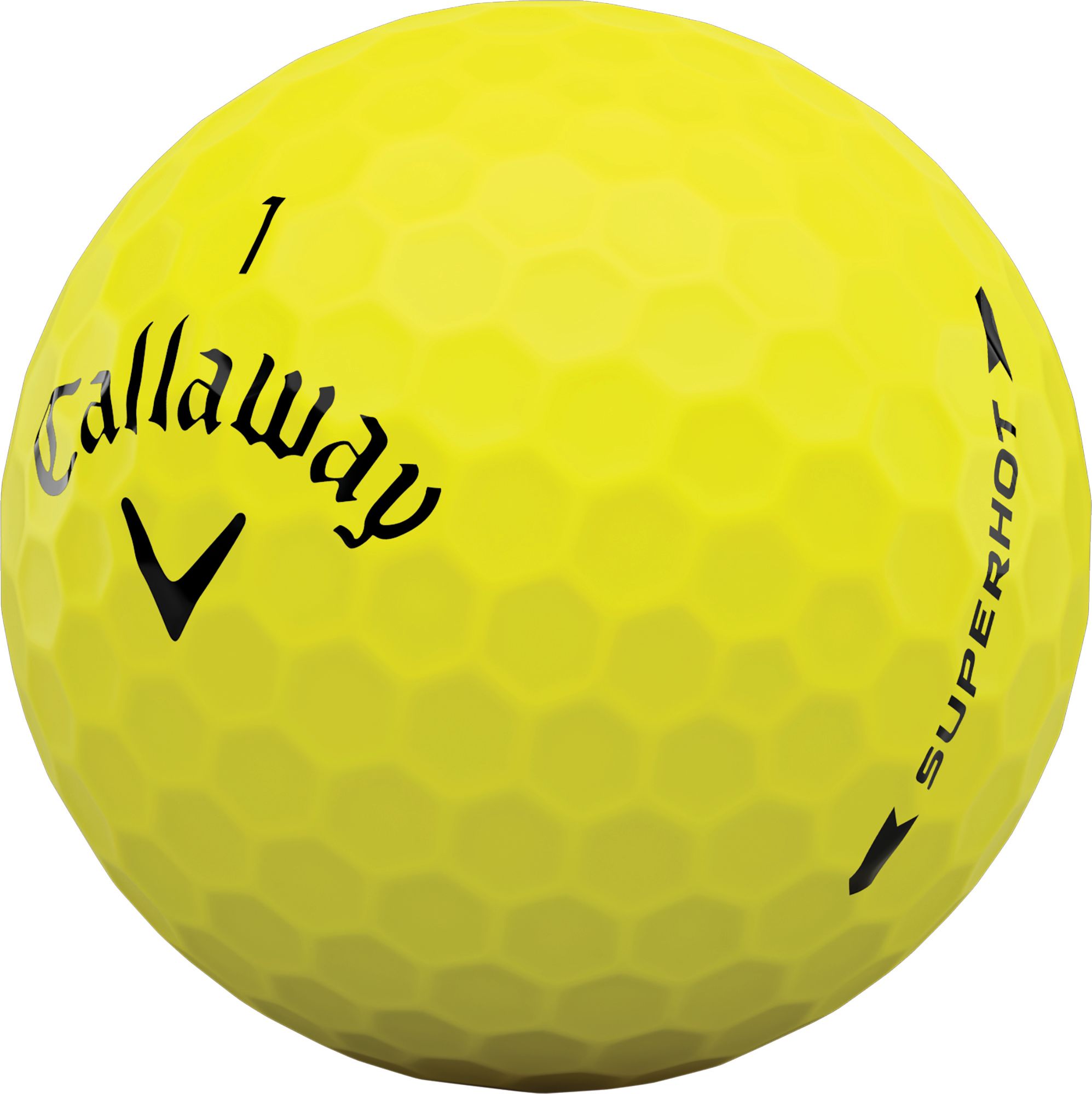 Callaway 2020 Superhot BOLD Yellow Personalized Golf Balls – 15 Pack product image