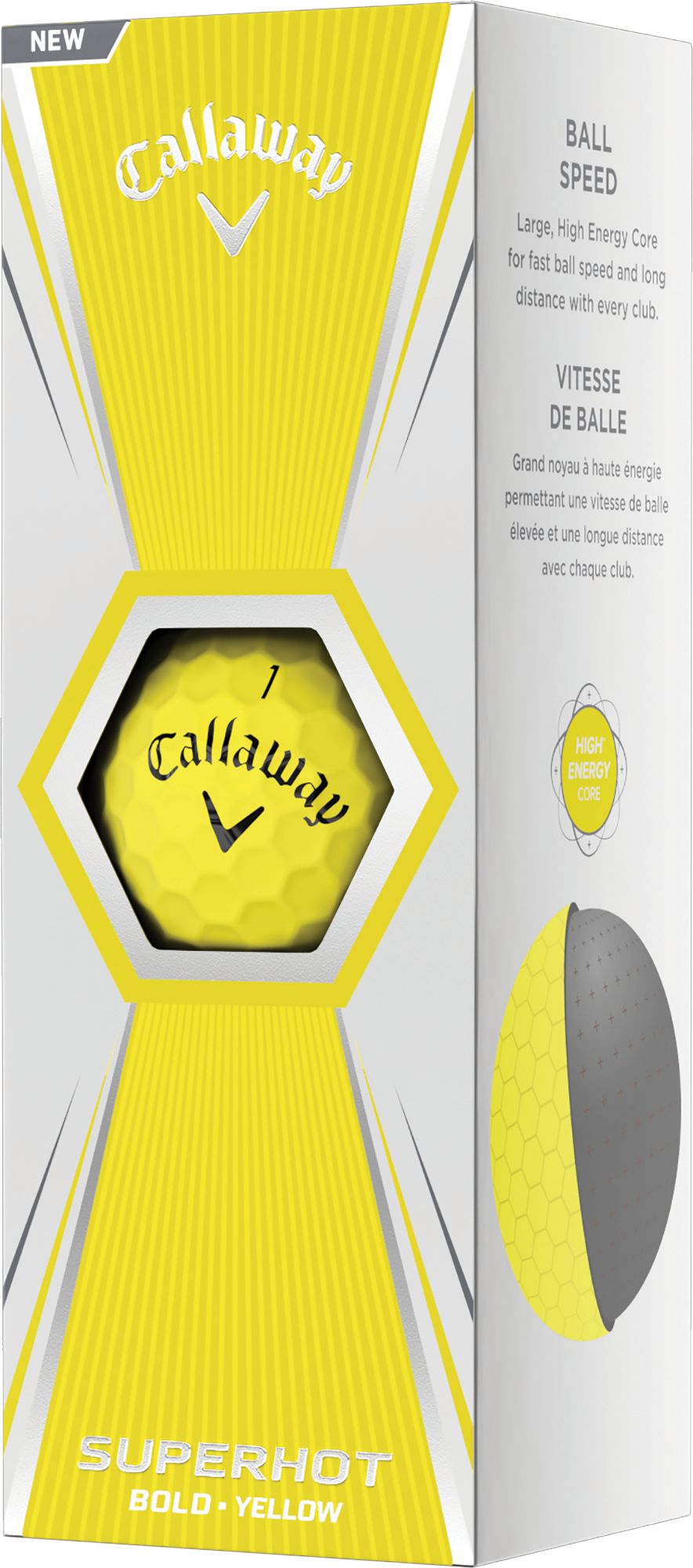 Callaway 2020 Superhot BOLD Yellow Golf Balls – 15 Pack product image