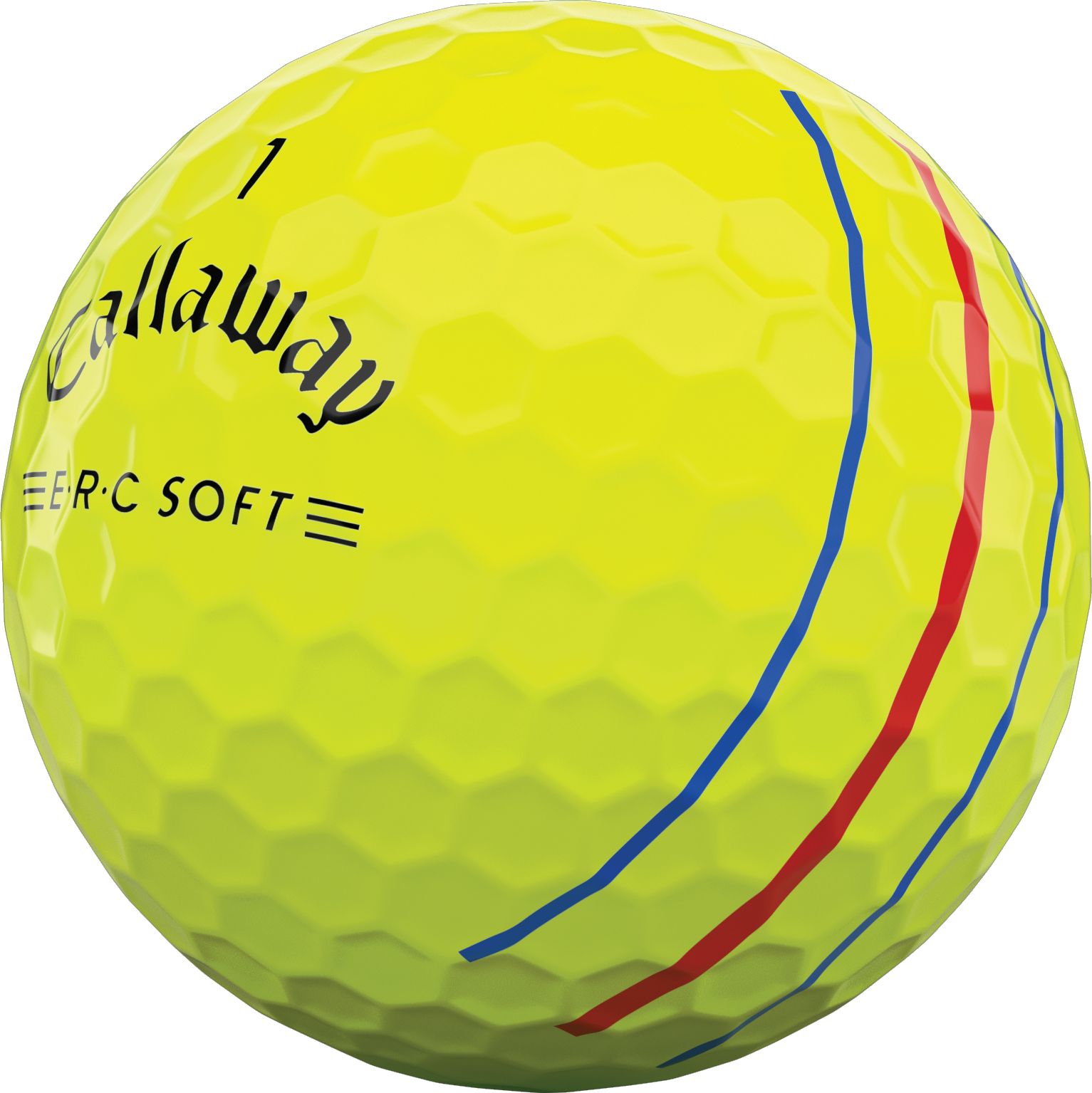 Callaway 2021 ERC Soft Triple Track Yellow Personalized Golf Balls product image
