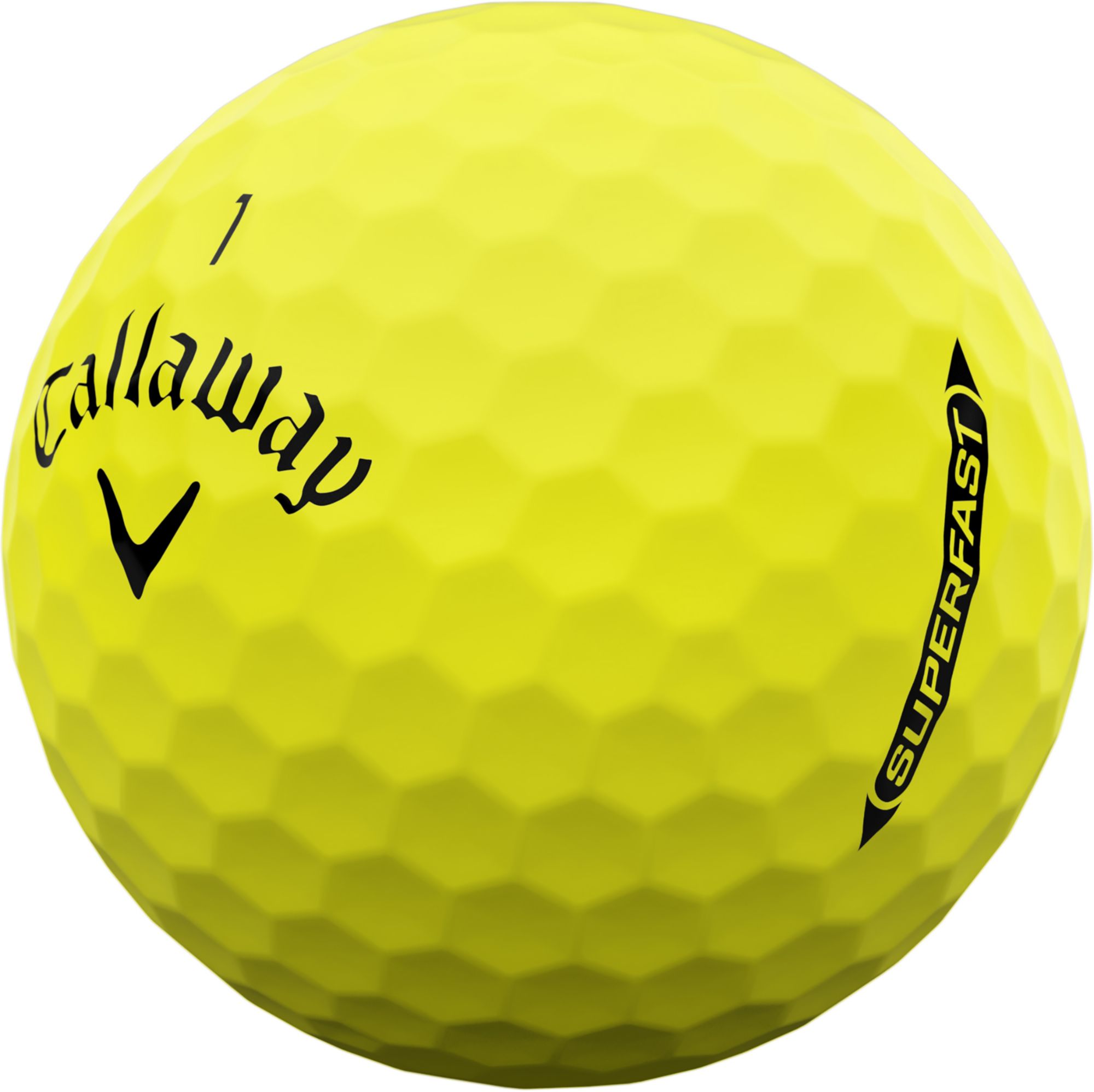Callaway 2025 Superfast Bold Yellow Personalized Golf Balls - 15 Pack product image