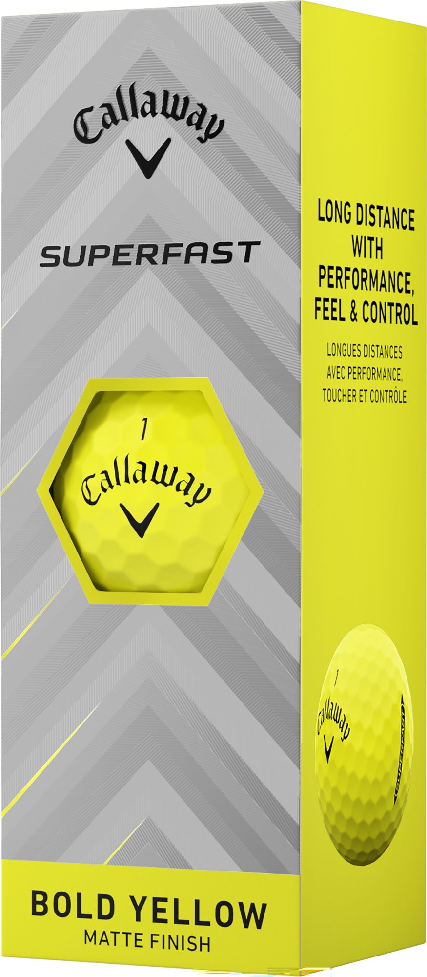 Callaway 2025 Superfast Bold Yellow Personalized Golf Balls - 15 Pack product image