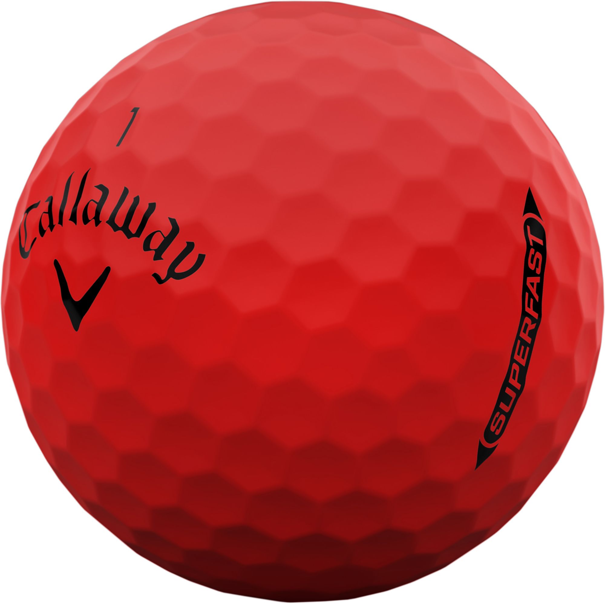 Callaway 2025 Superfast Bold Red Personalized Golf Balls - 15 Pack product image