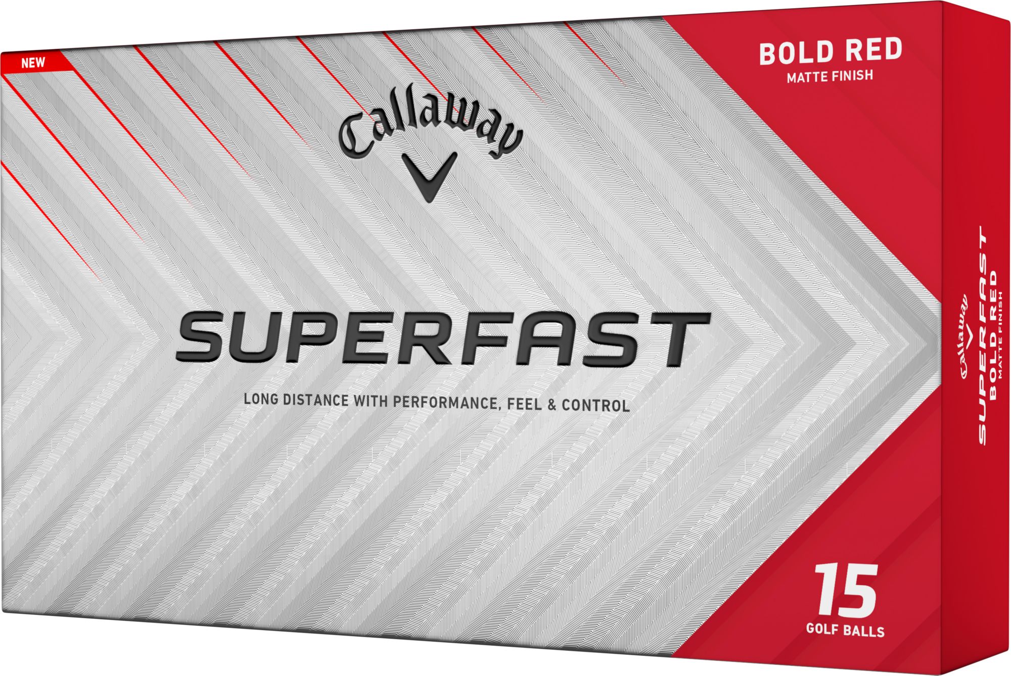 Callaway 2025 Superfast Bold Red Personalized Golf Balls - 15 Pack product image