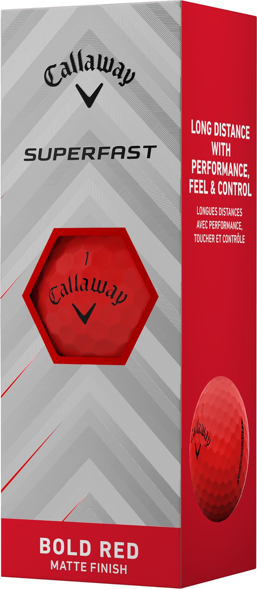 Callaway 2025 Superfast Bold Red Personalized Golf Balls - 15 Pack product image