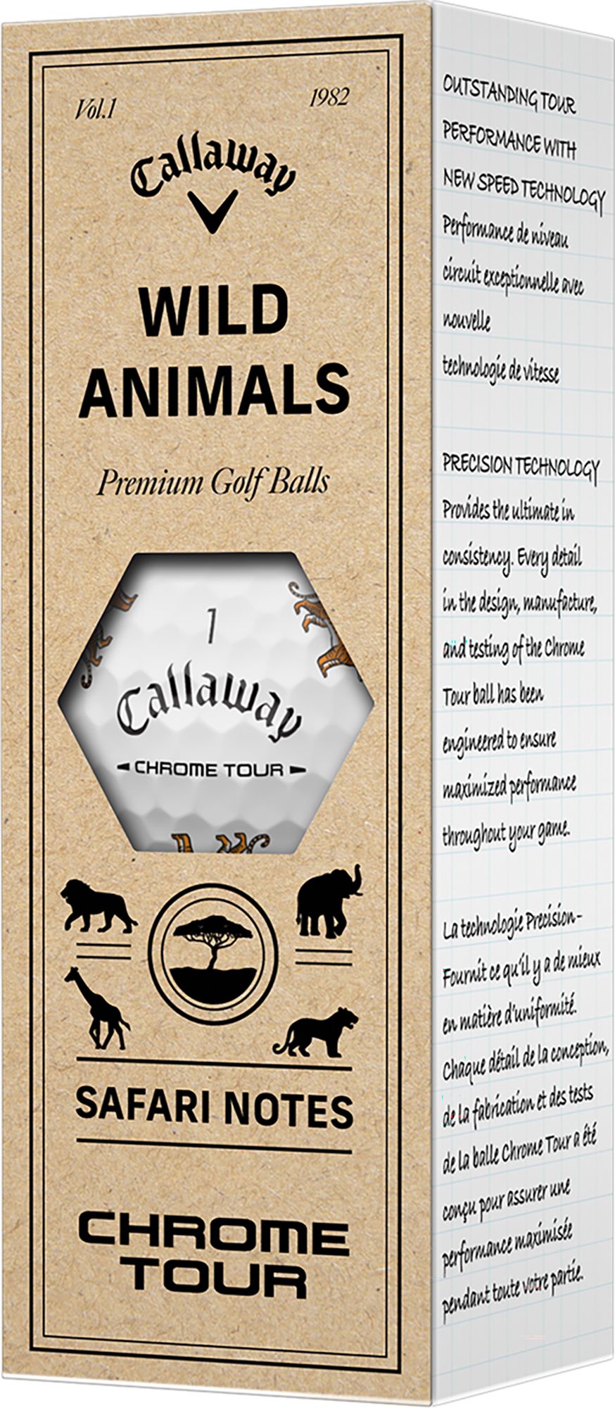 Callaway 2026 Chrome Tour Wild Animals Golf Balls product image