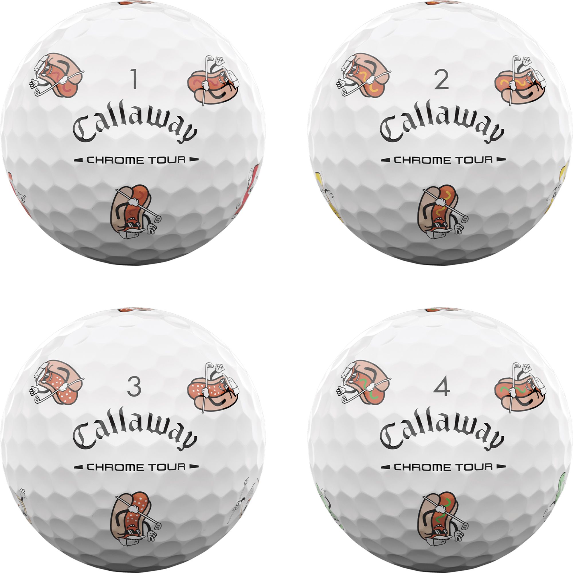 Callaway 2026 Chrome Tour Hot Dog Golf Balls product image