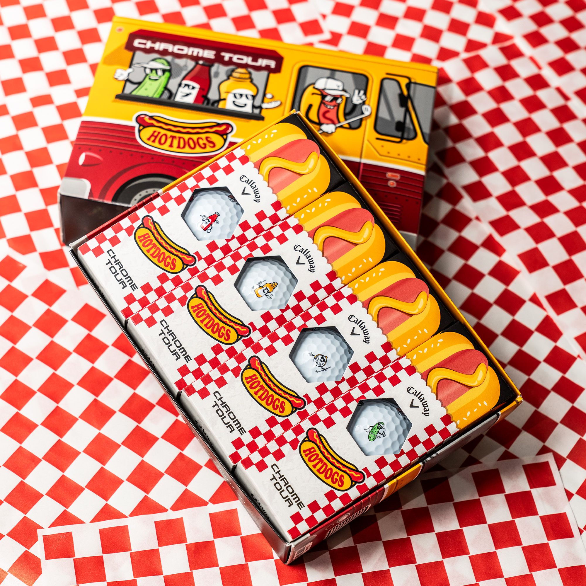 Callaway 2026 Chrome Tour Hot Dog Golf Balls product image