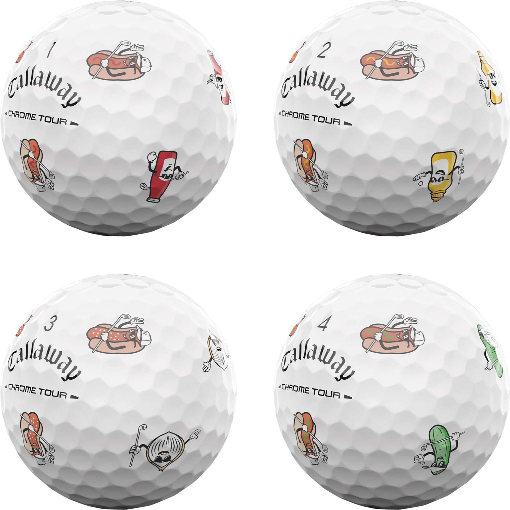 Callaway 2026 Chrome Tour Hot Dog Golf Balls product image
