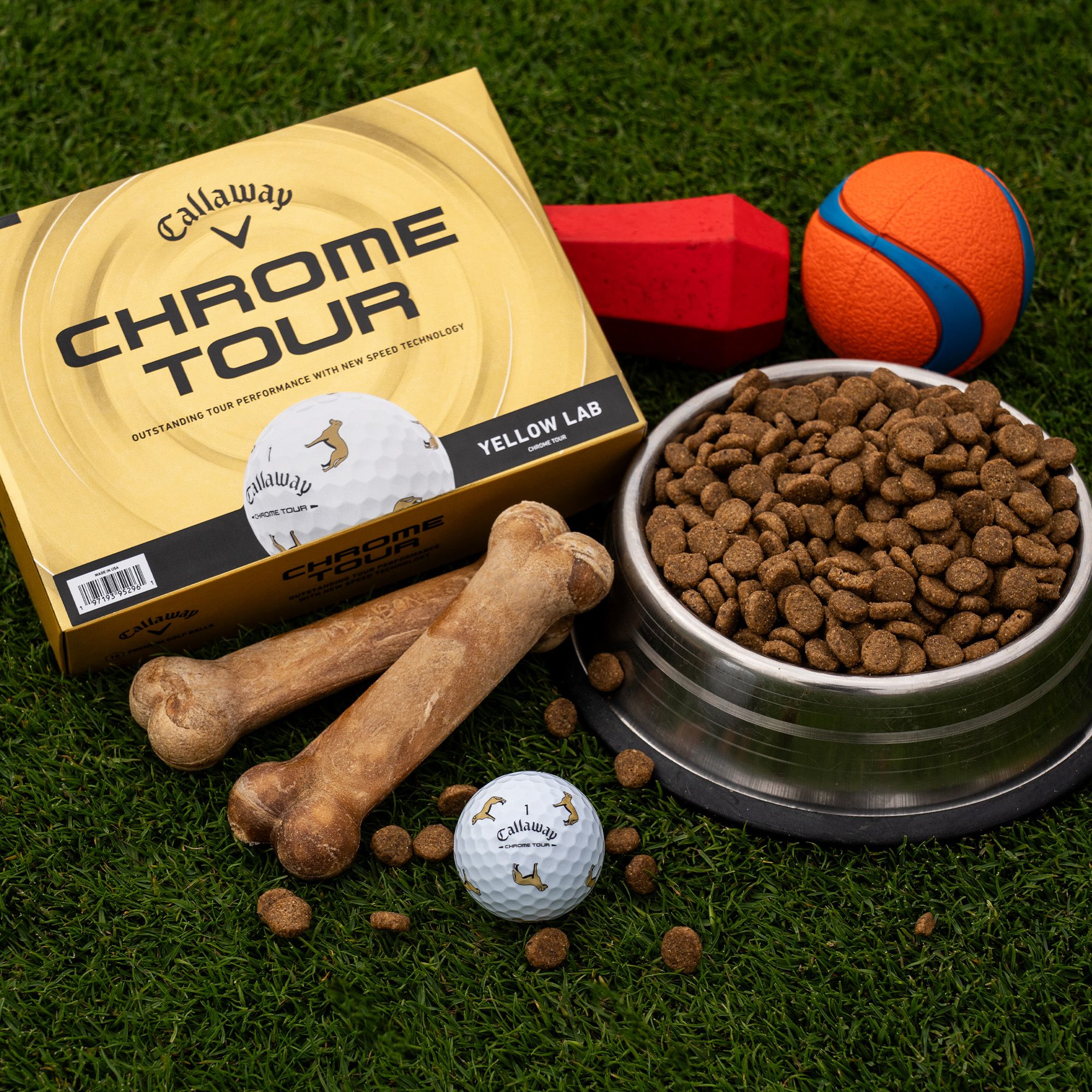 Callaway Chrome Tour Yellow Lab Golf Balls product image