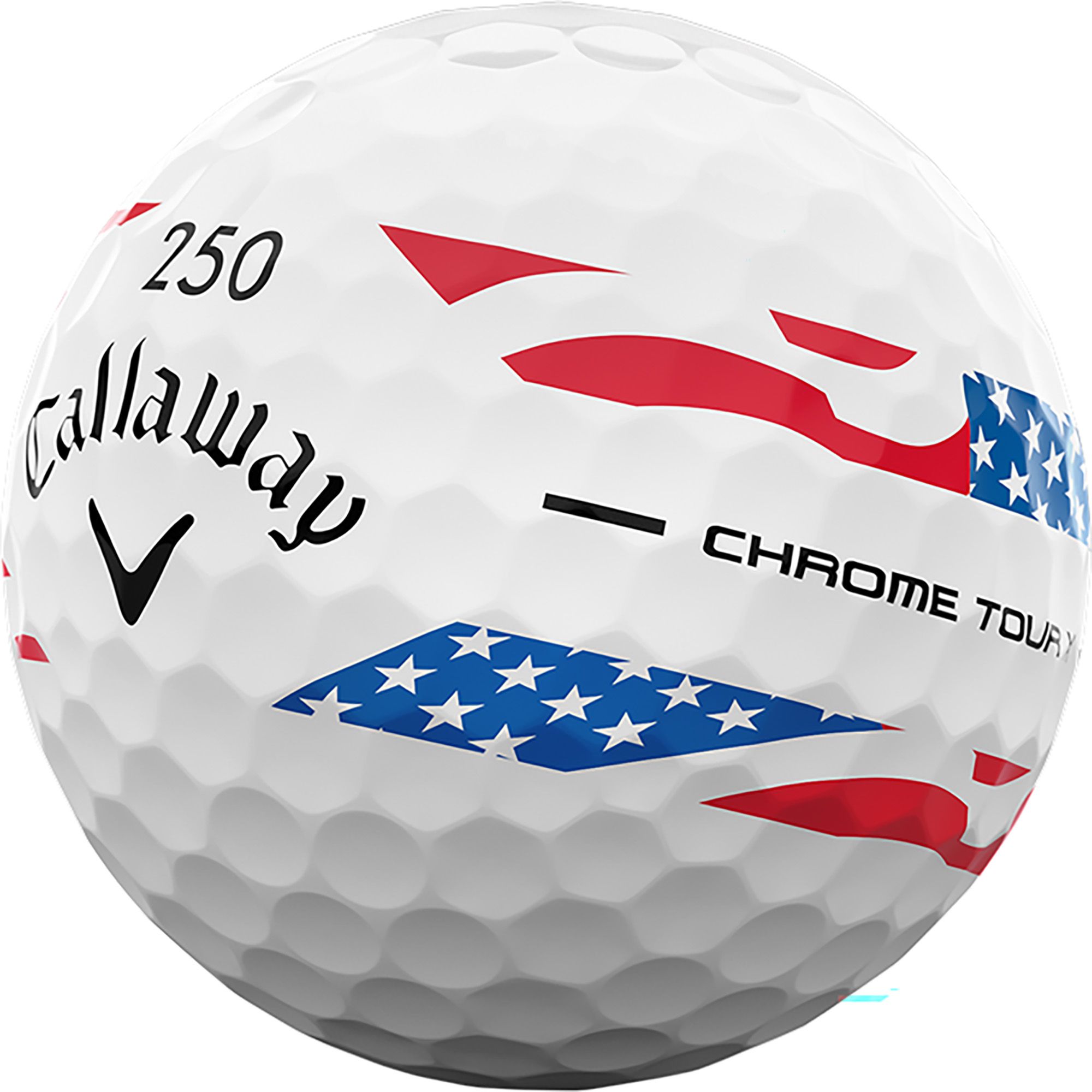 Callaway USA 250 Chrome Tour X 360 Stripe Golf Balls product image